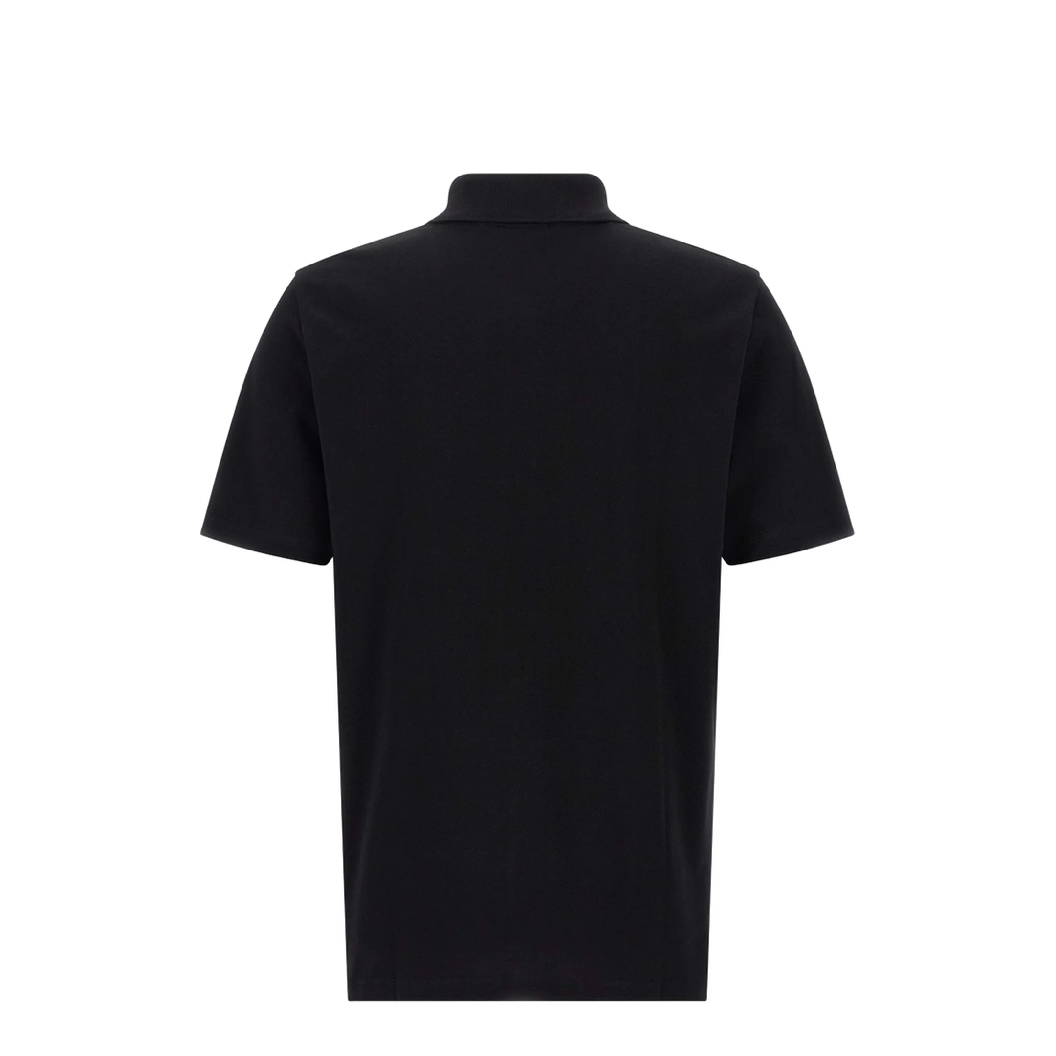 Short-Sleeved Polo Shirt Embroidery Black - Image 5