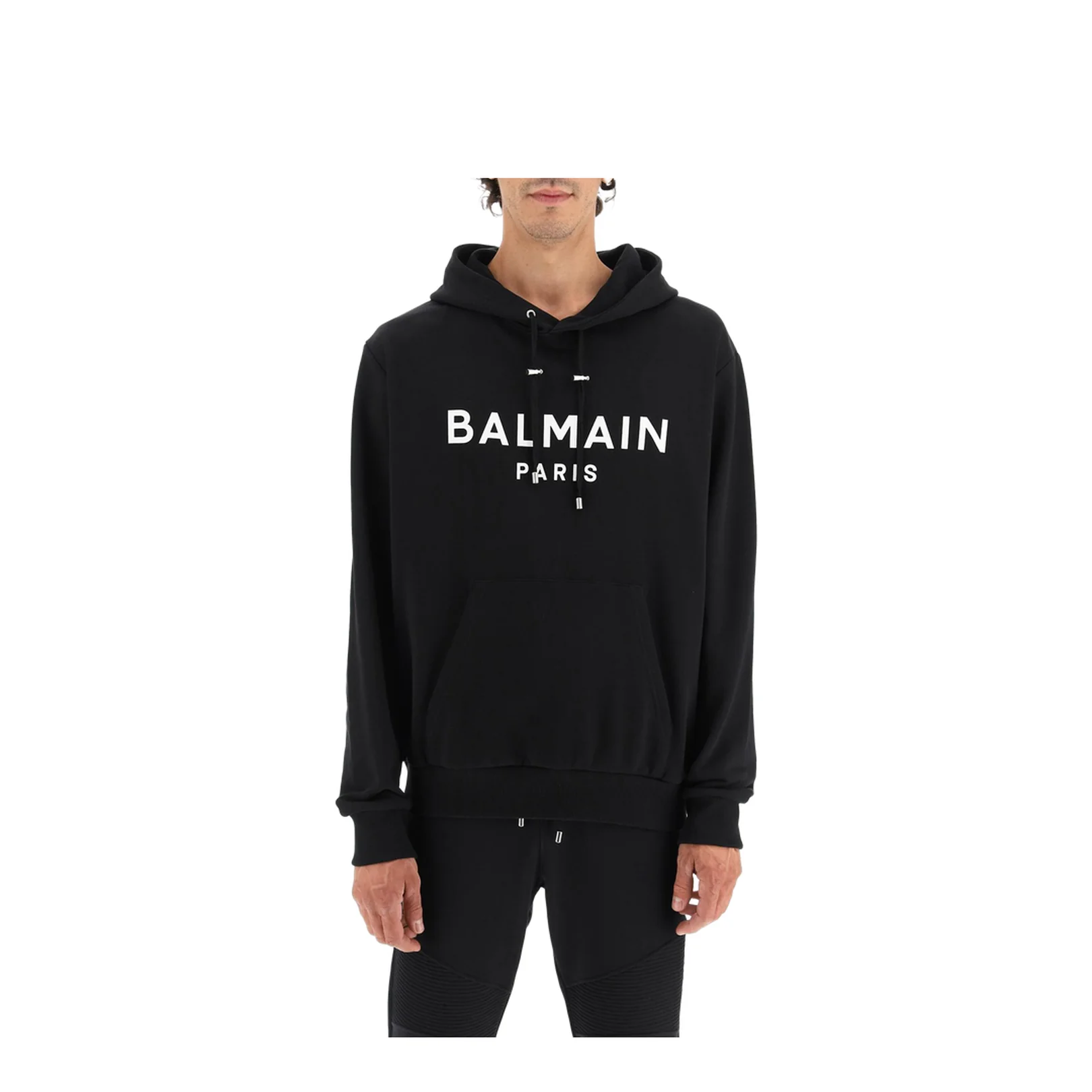 Printed Hoodie Black - Image 2