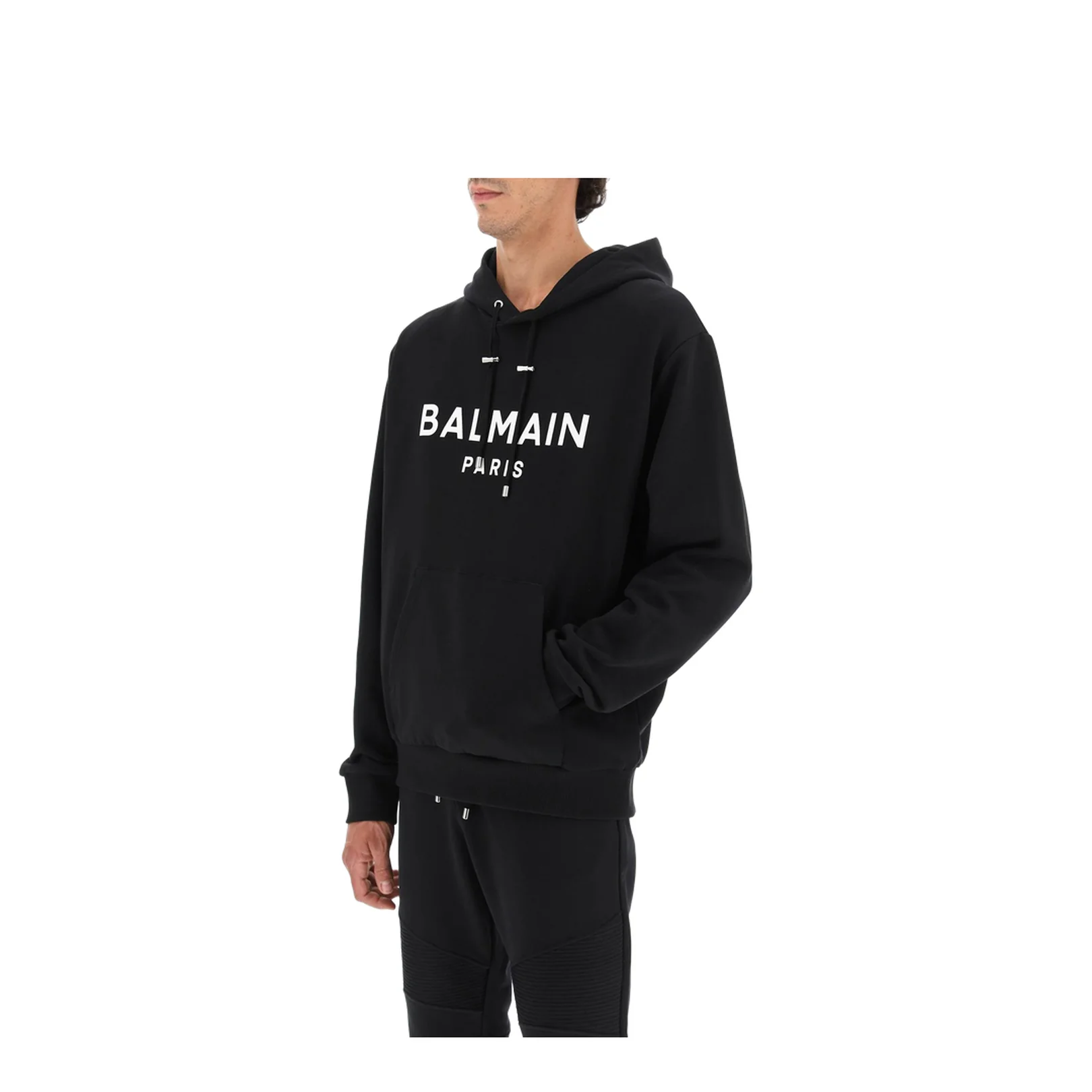 Printed Hoodie Black - Image 4
