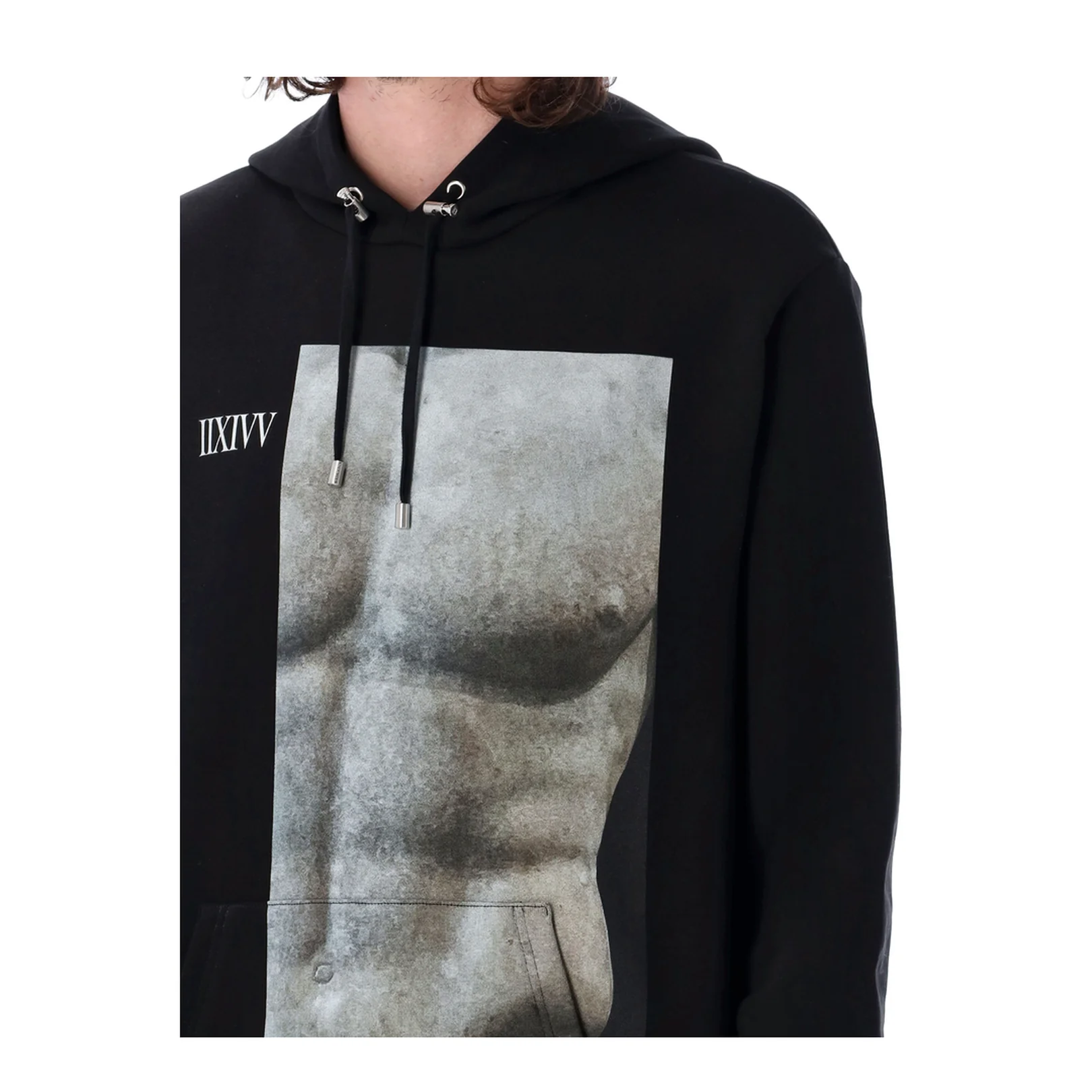 Printed Hoodie Black - Image 5