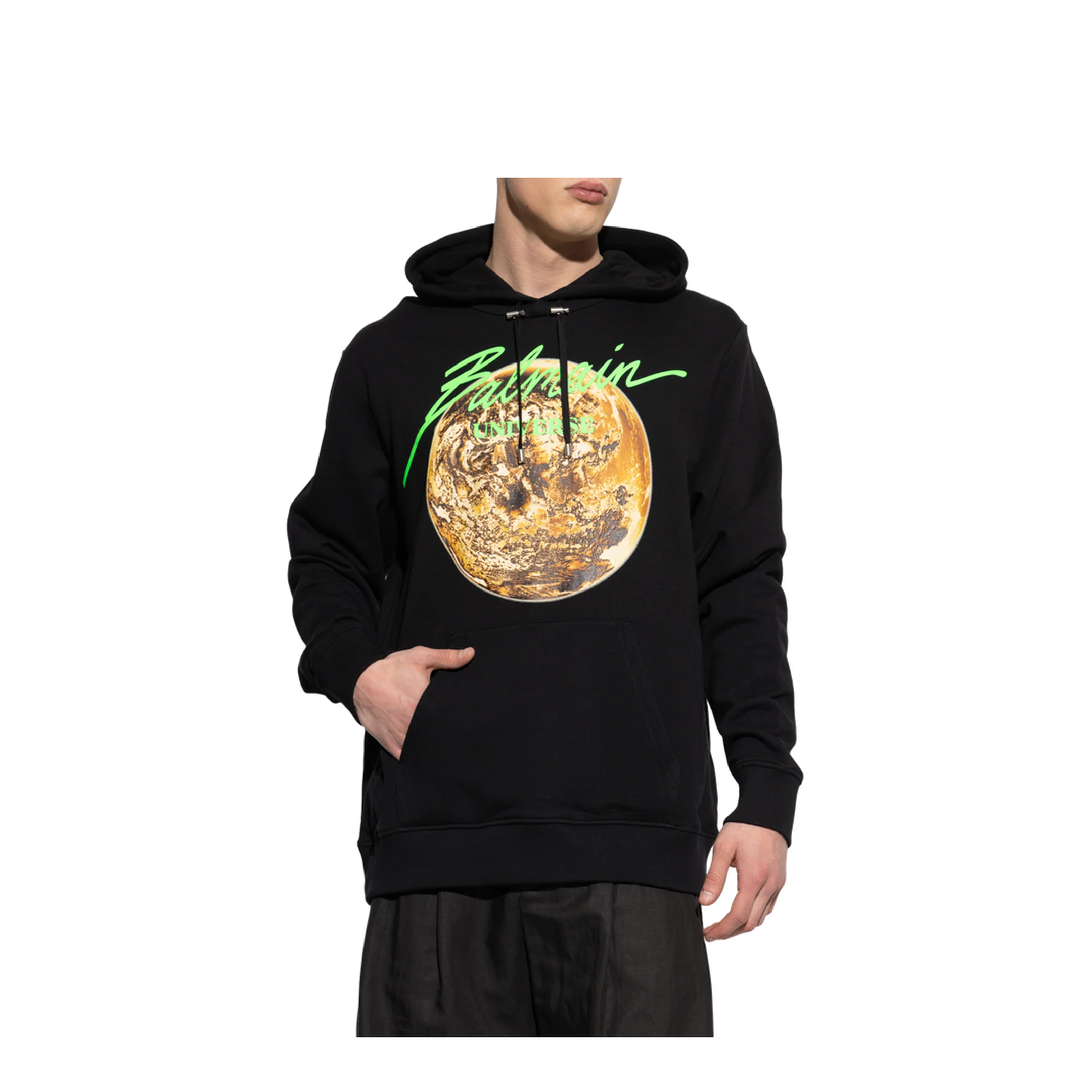 Printed Universe Hoodie Black - Image 2