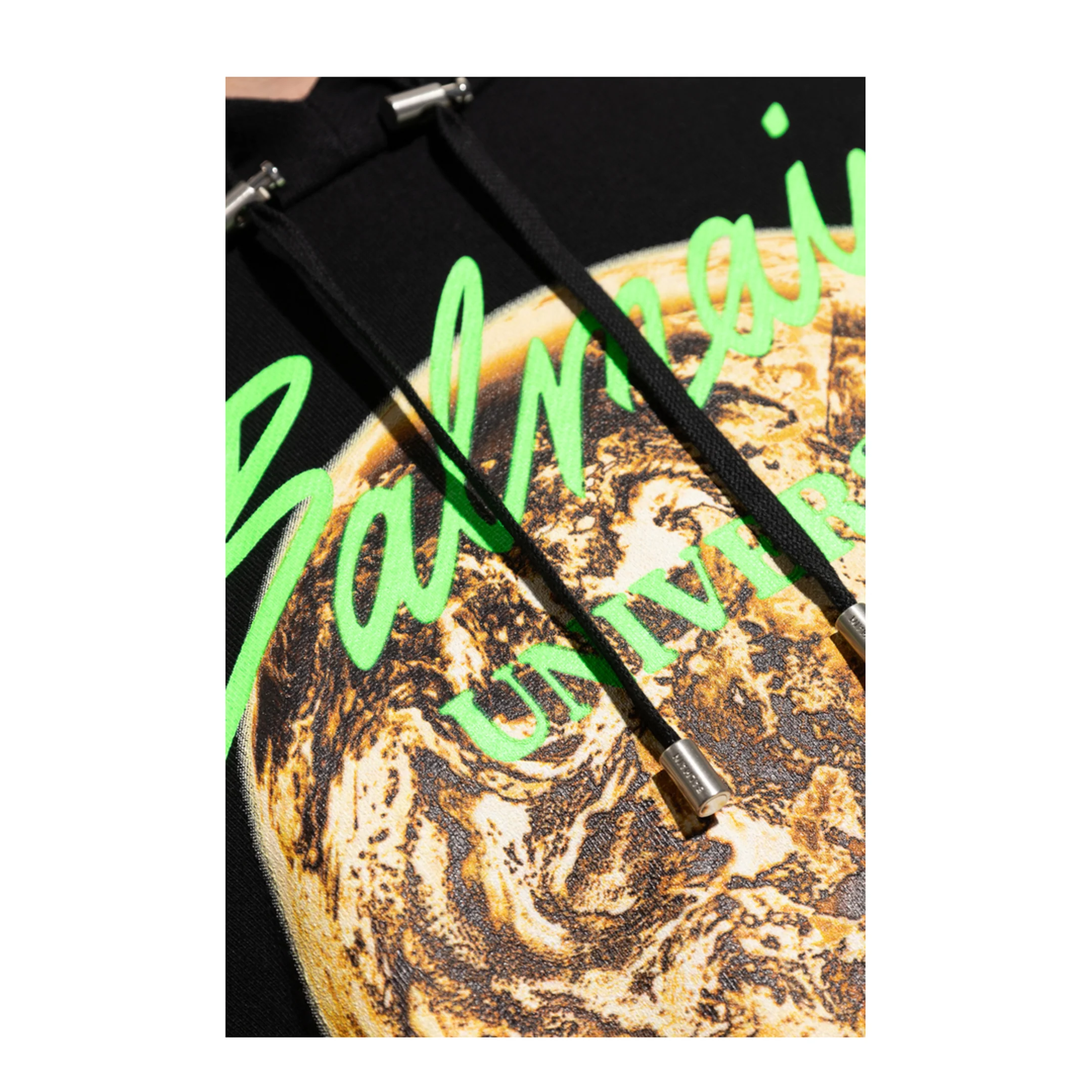 Printed Universe Hoodie Black - Image 4
