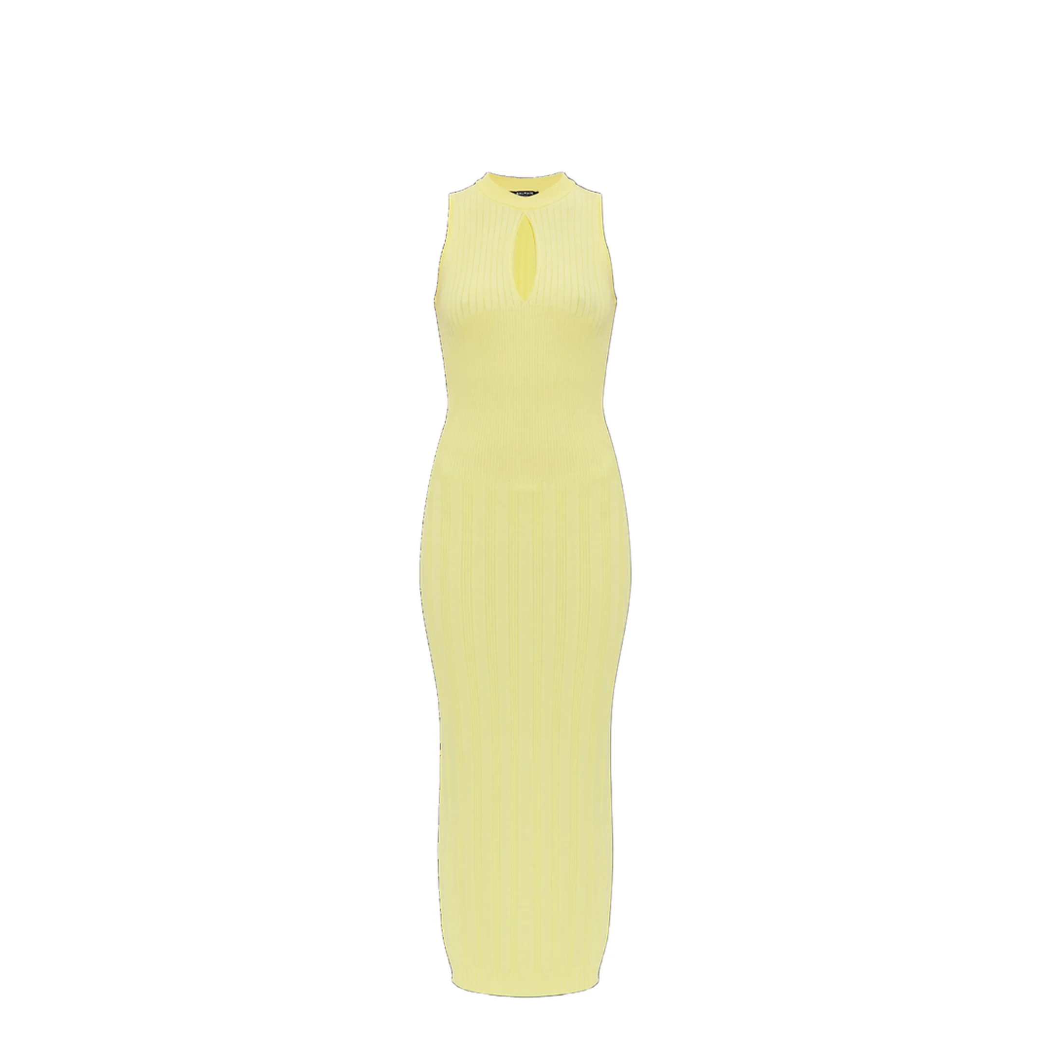 Ribbed Dress Yellow - Image 2