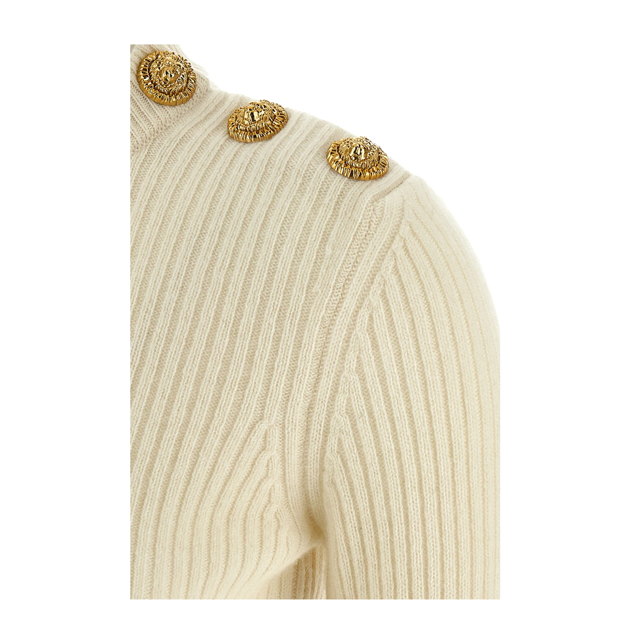 Ribbed Sweater White - Image 2