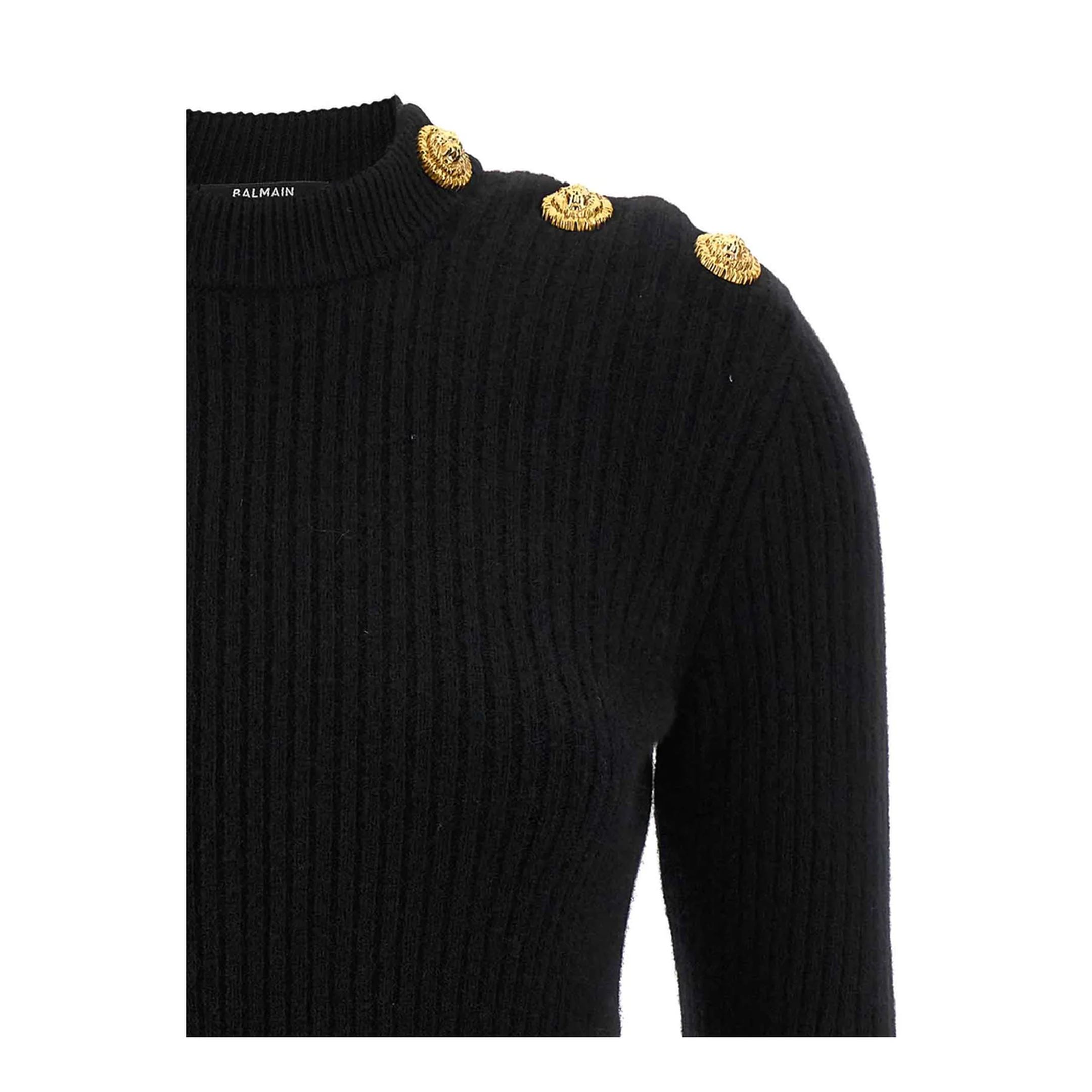 Ribbed Sweater Black - Image 3