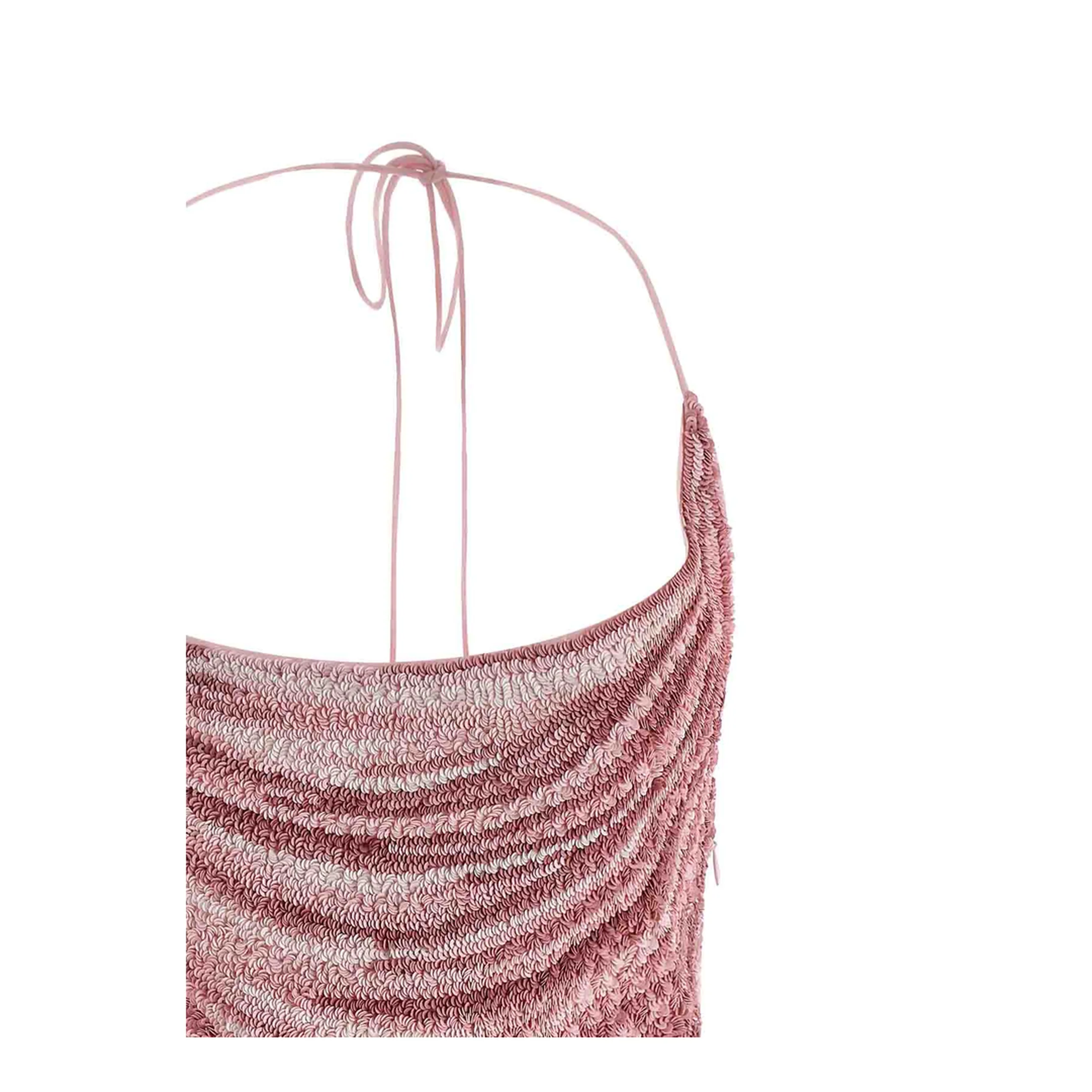 Sequin Dress Silk Pink - Image 2