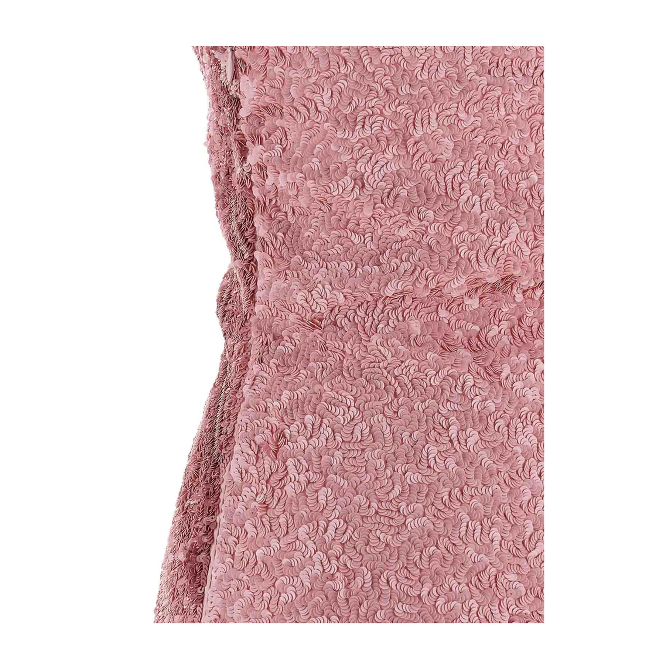 Sequin Dress Silk Pink - Image 3