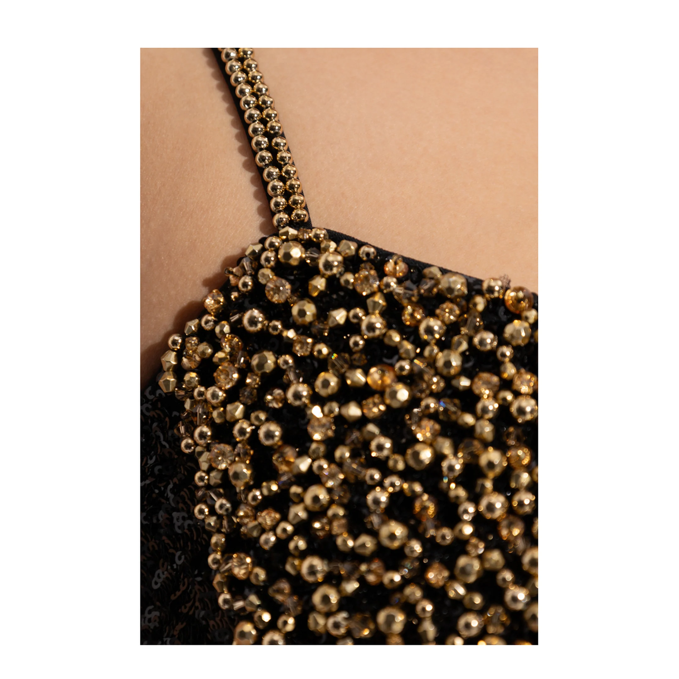 Embellished Dress Black/Gold - Image 5