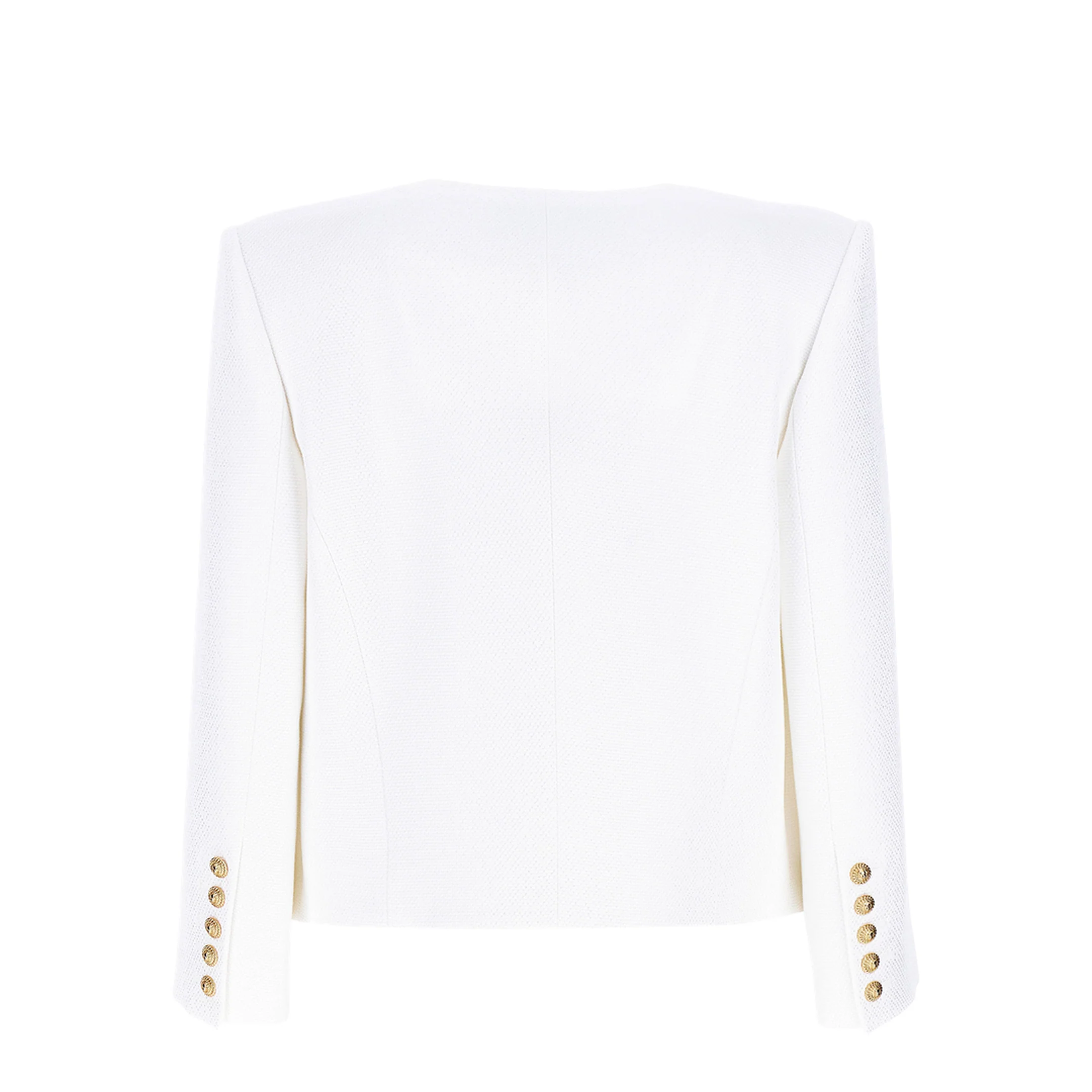 Short Jacket Decorative Appliqués White - Image 2