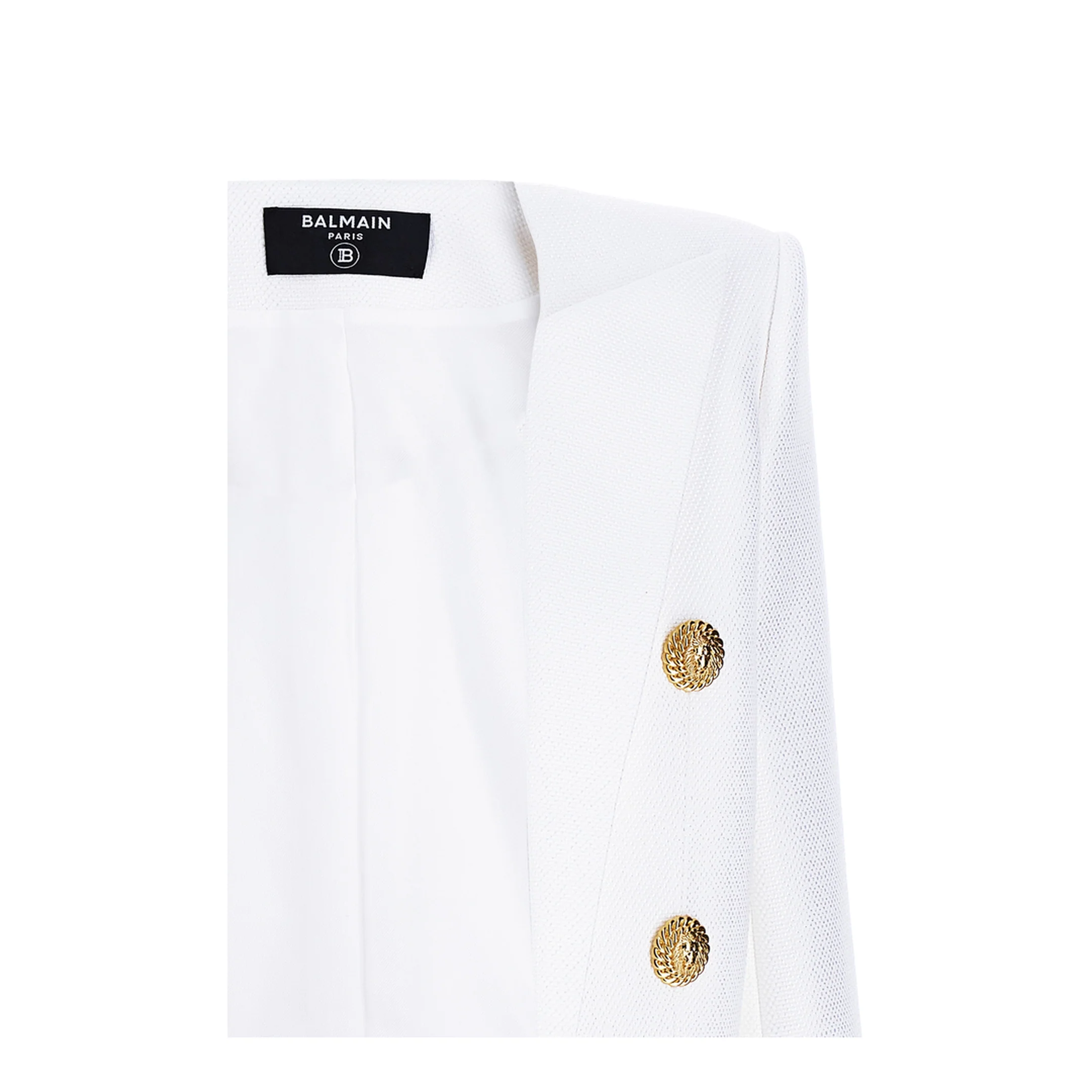 Short Jacket Decorative Appliqués White - Image 3