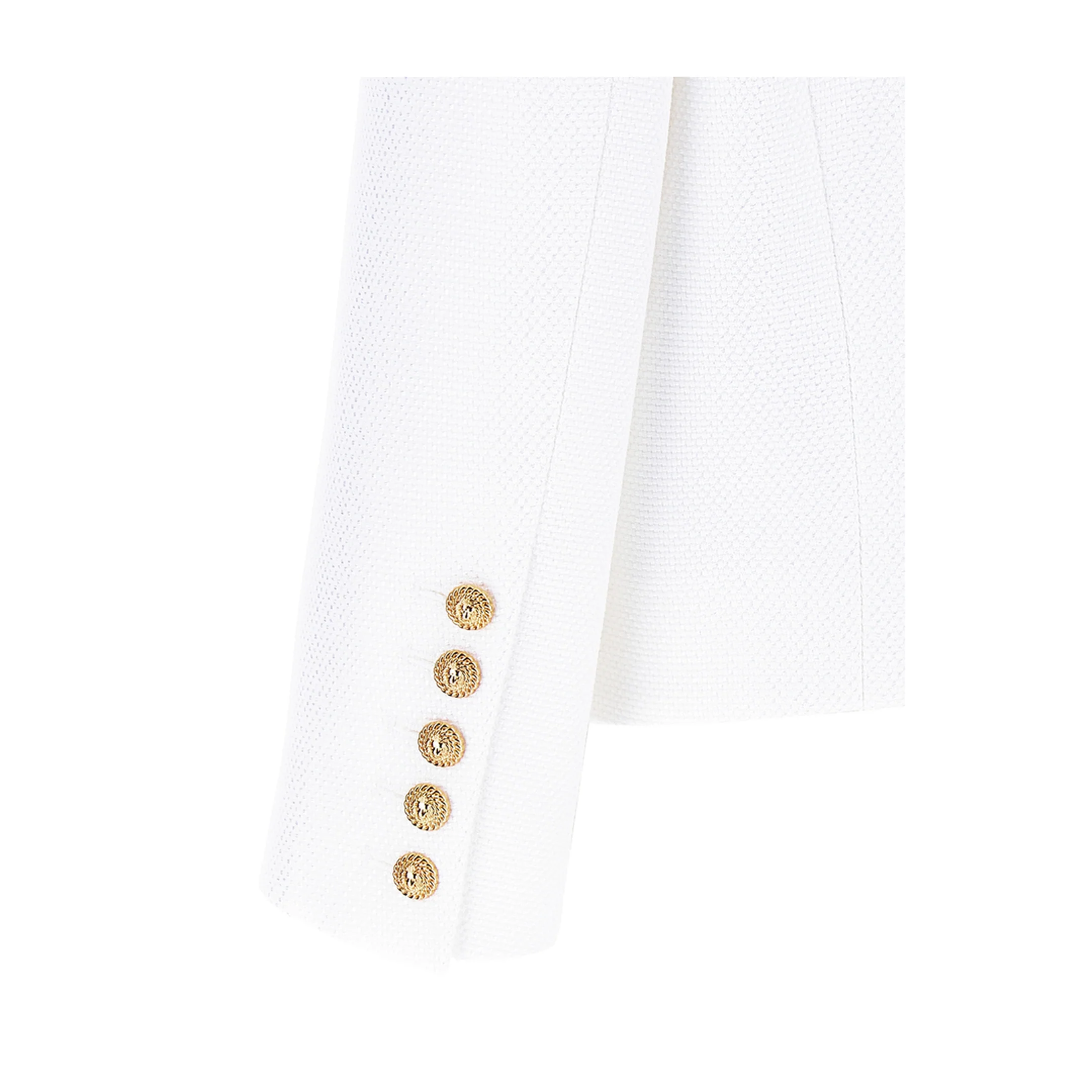 Short Jacket Decorative Appliqués White - Image 4
