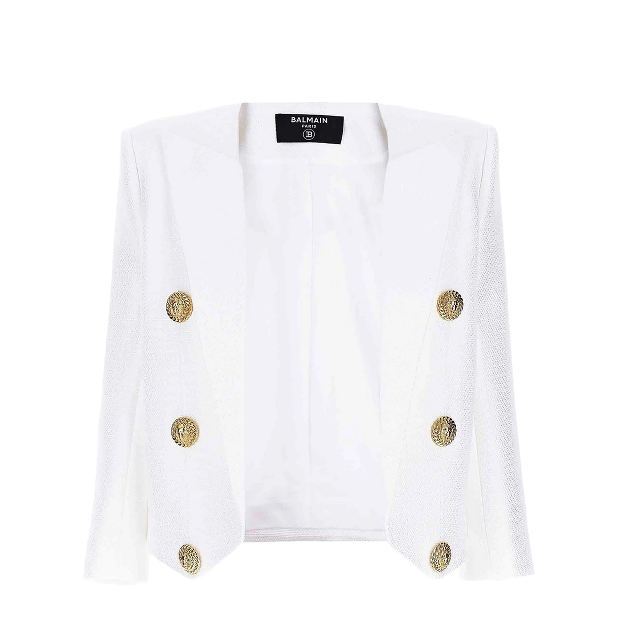 Short Jacket Decorative Appliqués White - Image 5