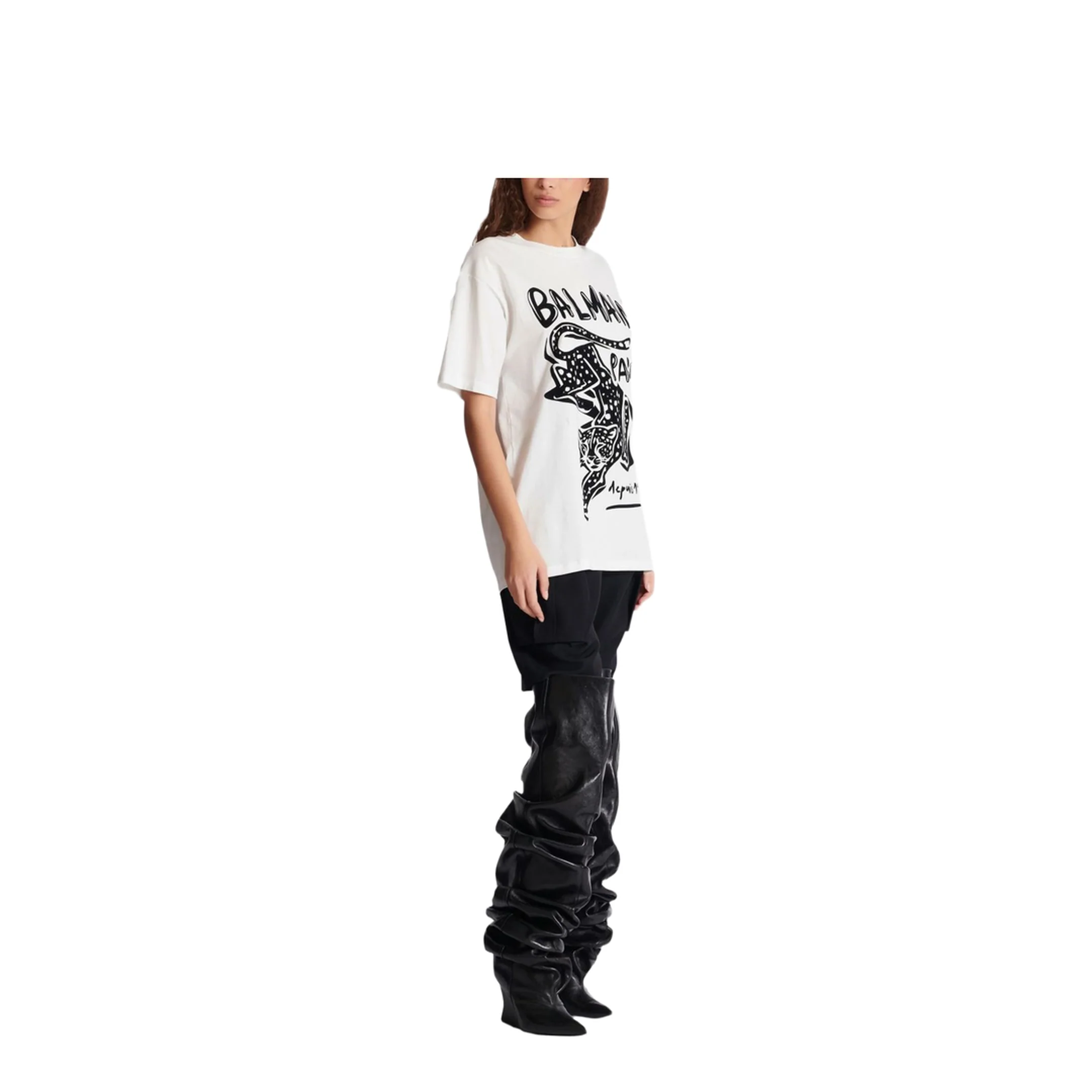 Short-Sleeved T-shirt Leopard Print - Image 3