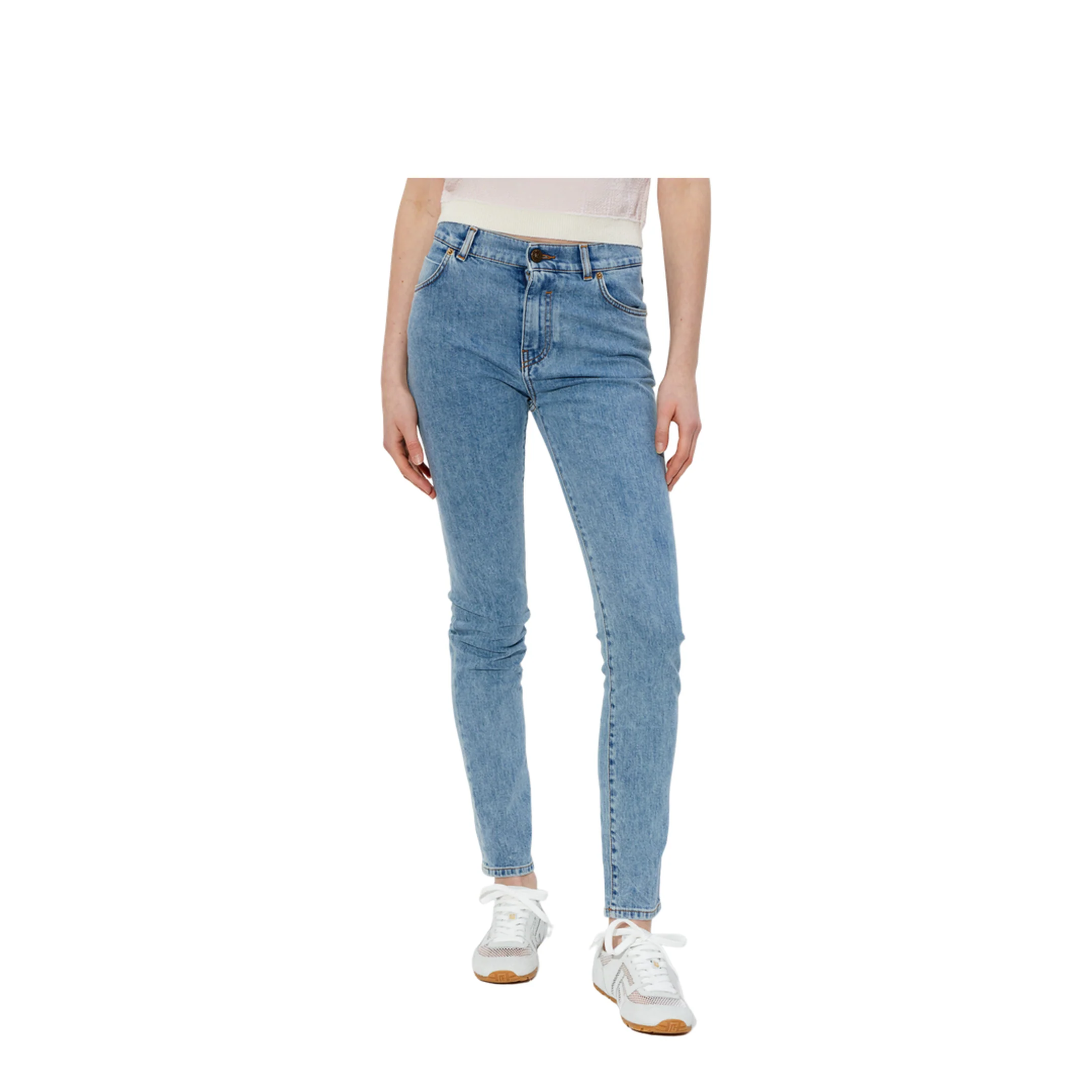 Women's Skinny Jeans - Blue - Image 2