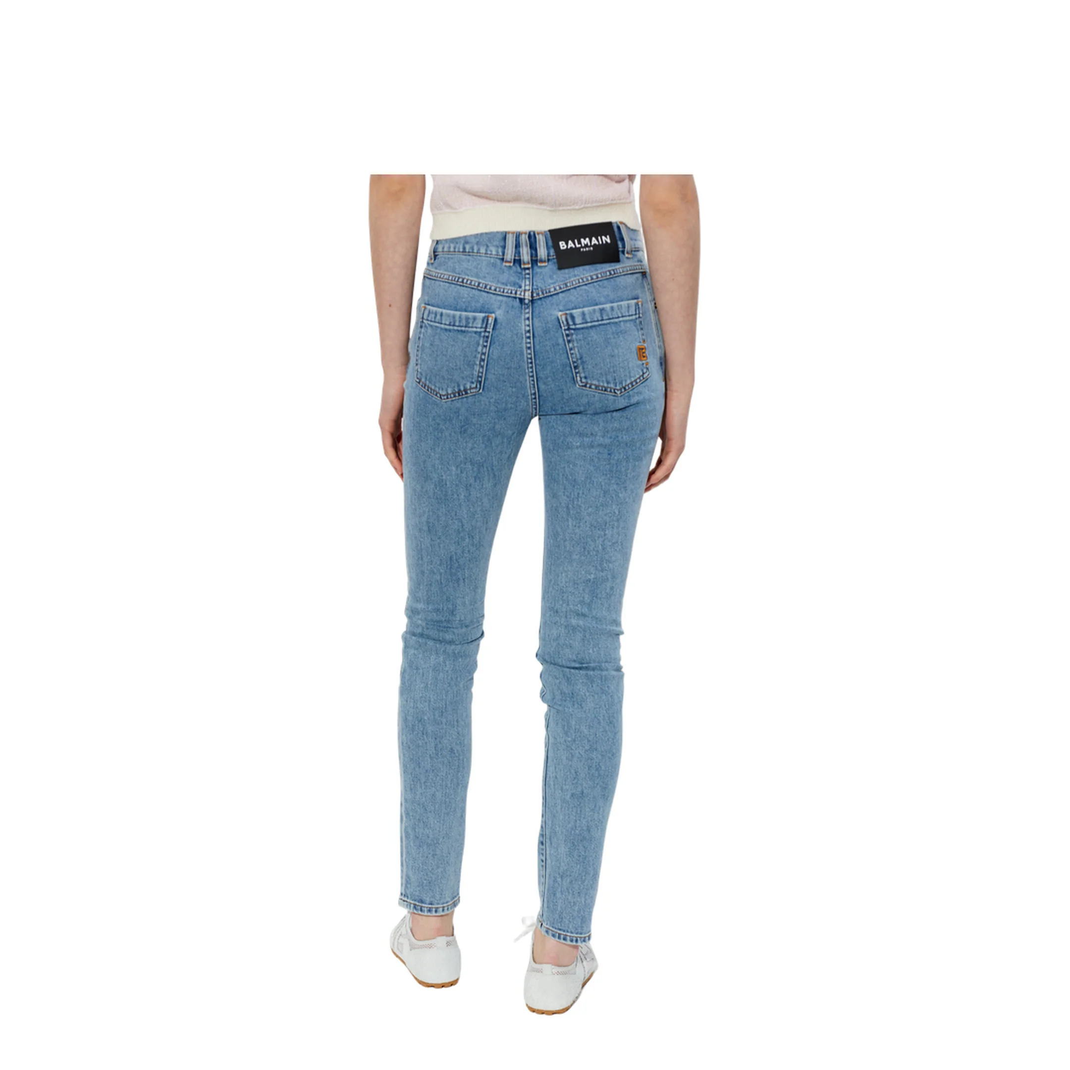 Women's Skinny Jeans - Blue - Image 3