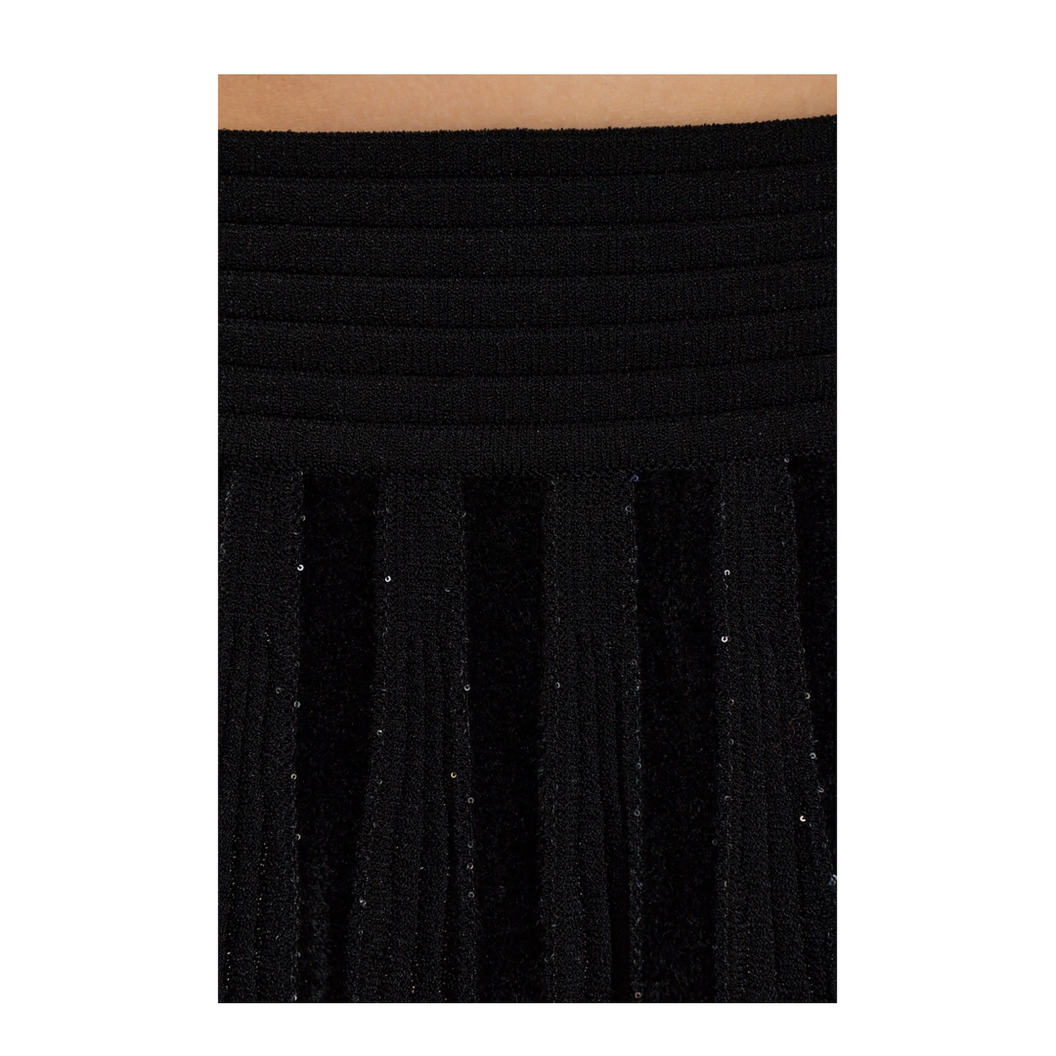 Shimmering Sequins Skirt Black - Image 5