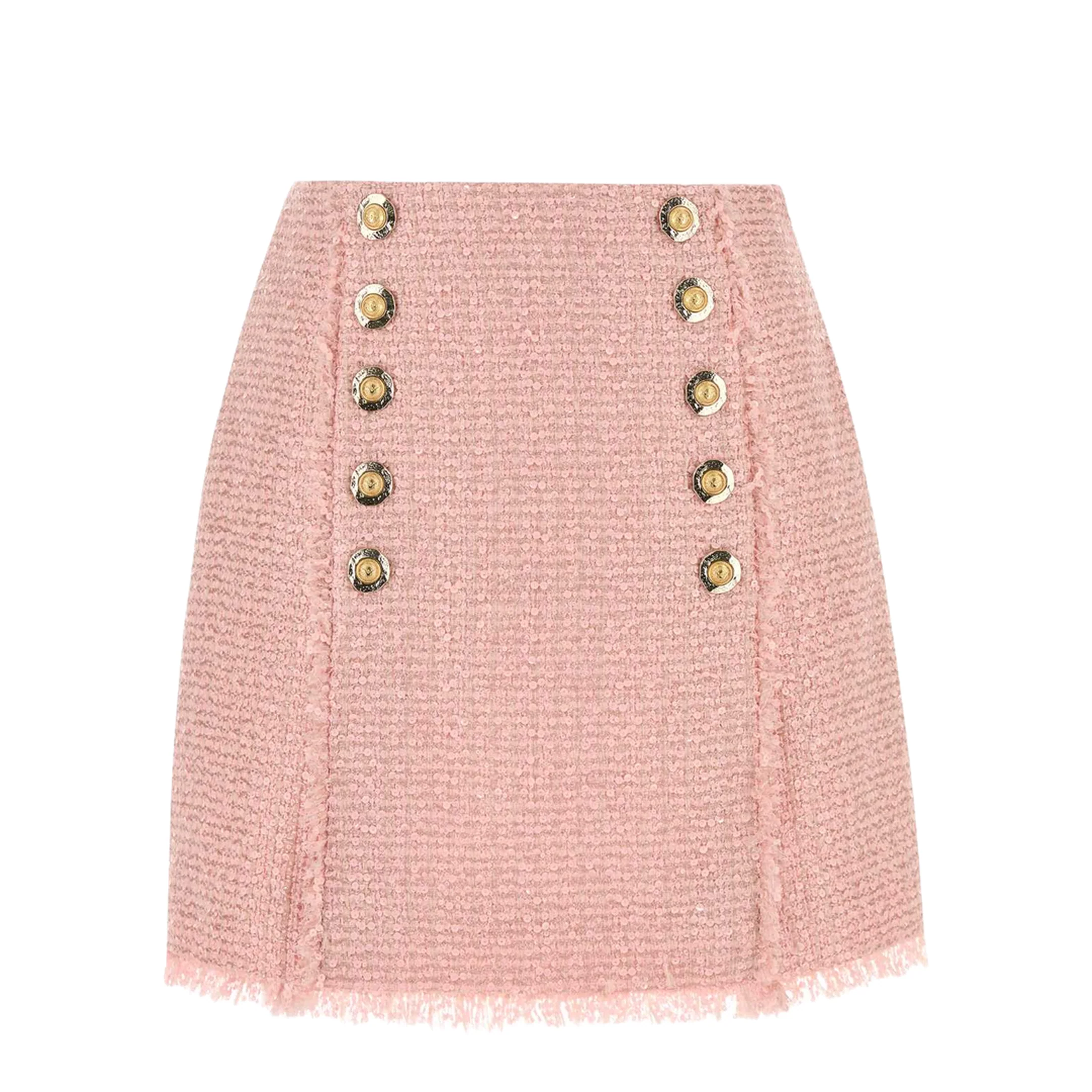 Short Sequinned Tweed Skirts - Image 3
