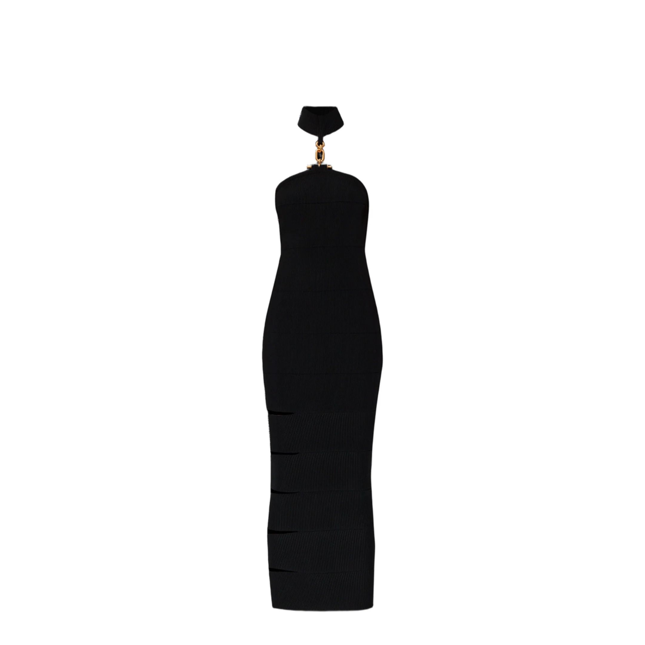 Sleeveless Long Dress with Jewelry Details - Image 3