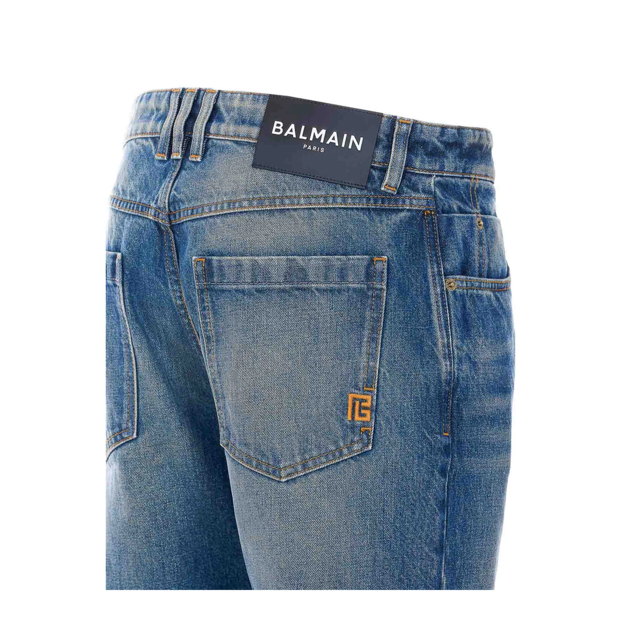 Straight Fit Jeans In Blue - Image 3