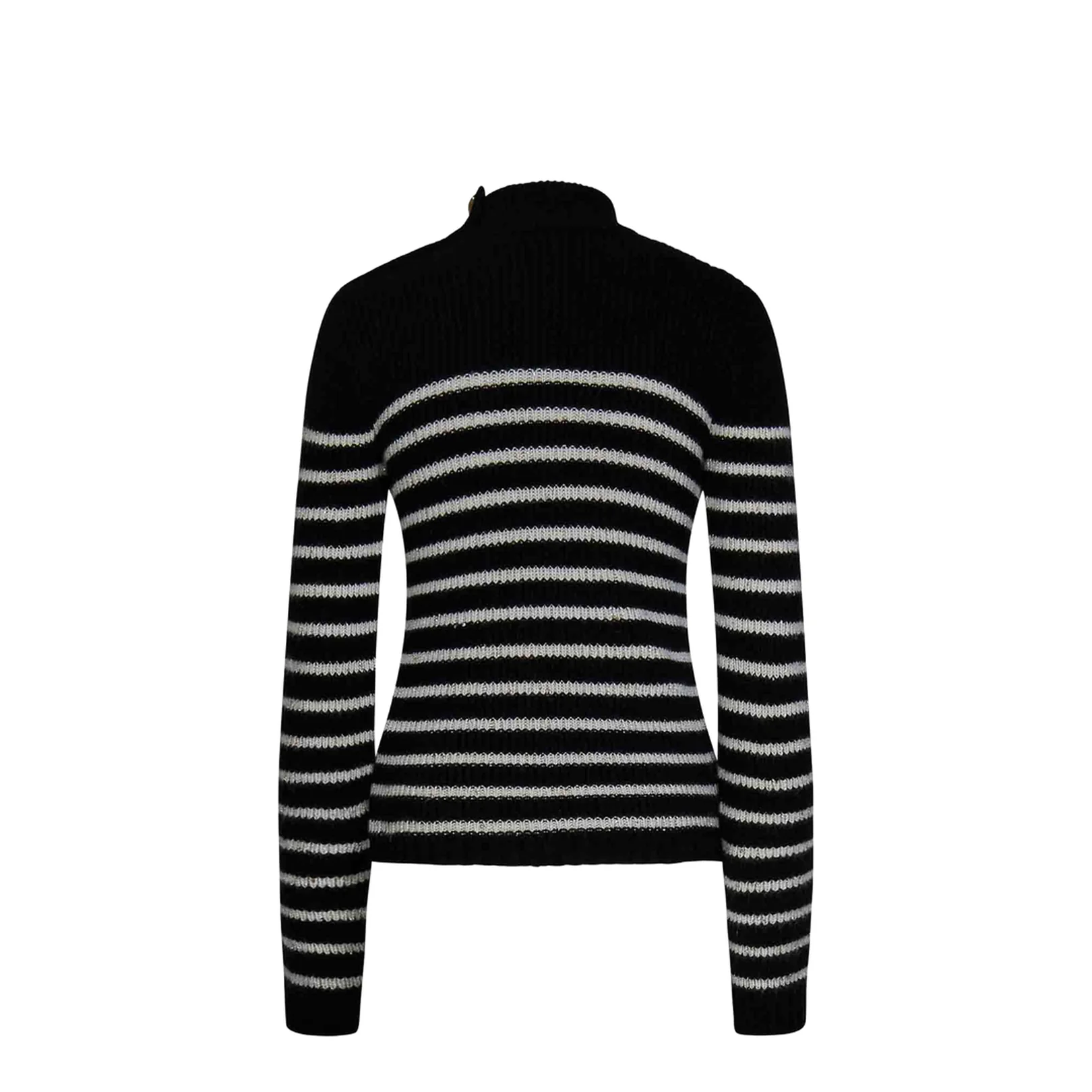 Stripe Sleeveless Pullover Black - Image 5