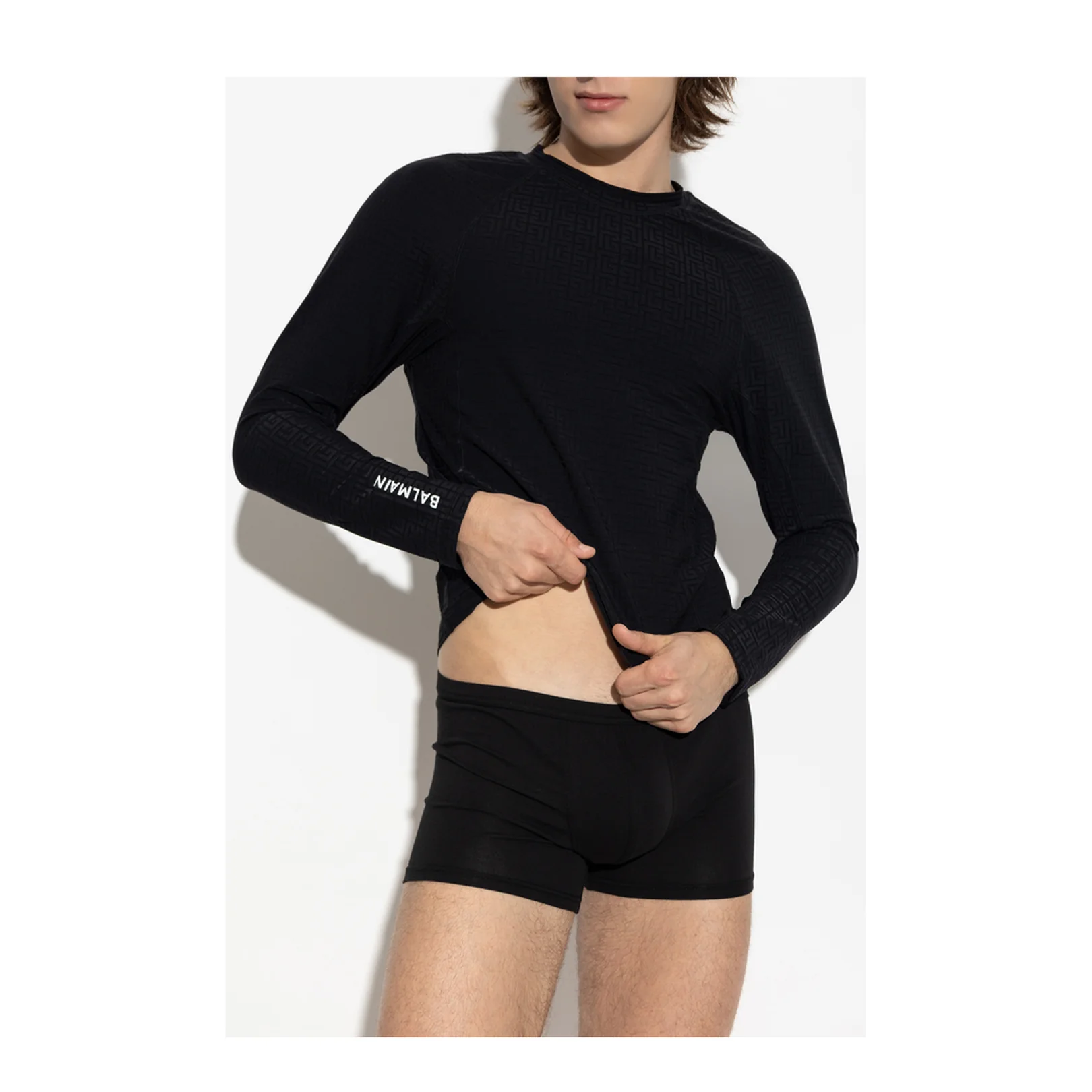 T-Shirt with Monogram Long Sleeve - Image 2