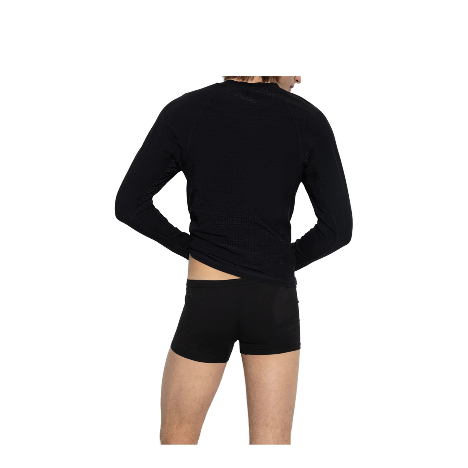 T-Shirt with Monogram Long Sleeve - Image 3