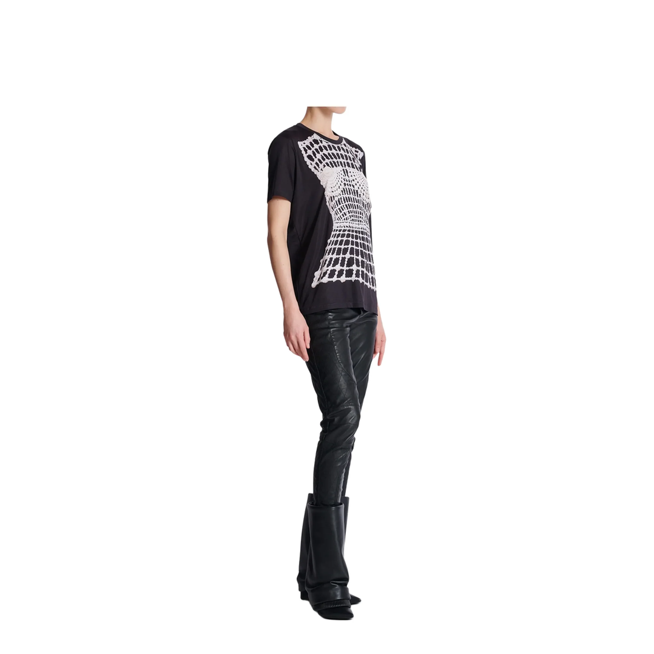 T-shirt with Print Black - Image 3