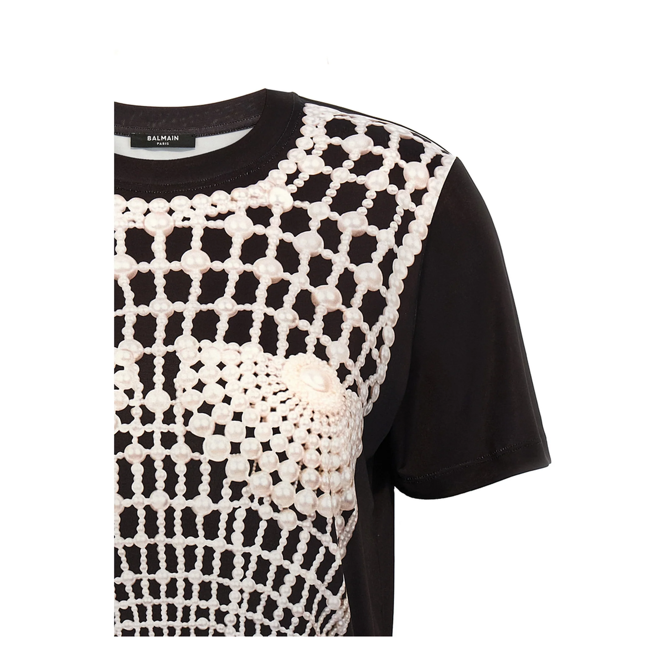 T-shirt with Print Black - Image 5