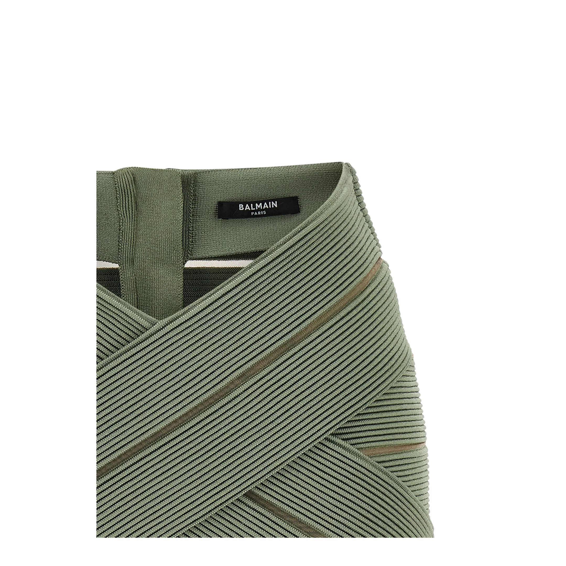 V-Shaped Waist Skirt Green - Image 3