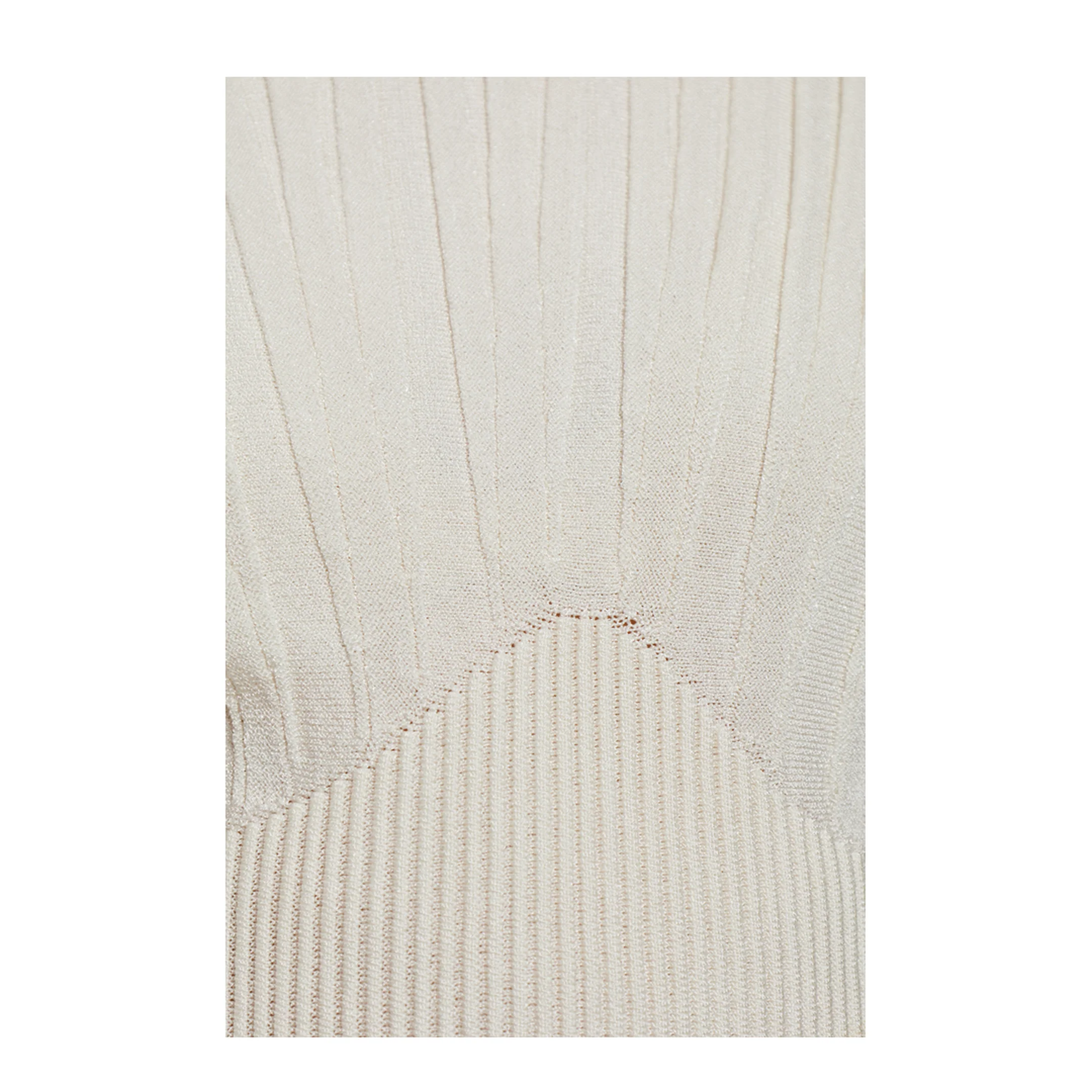 Women's Tube-Knit Jumper White - Image 5