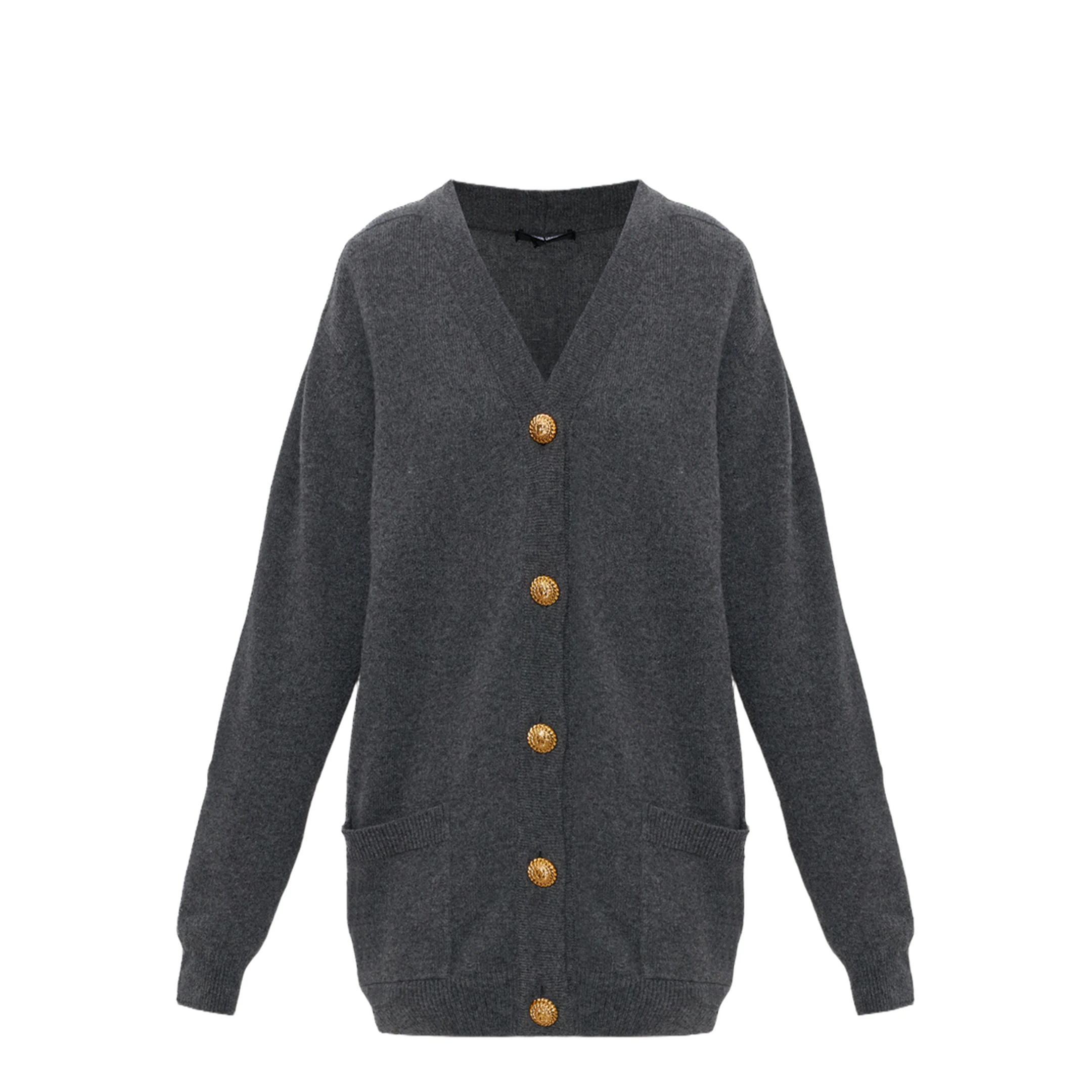 Wool Cashmere Sweater Grey - Image 2