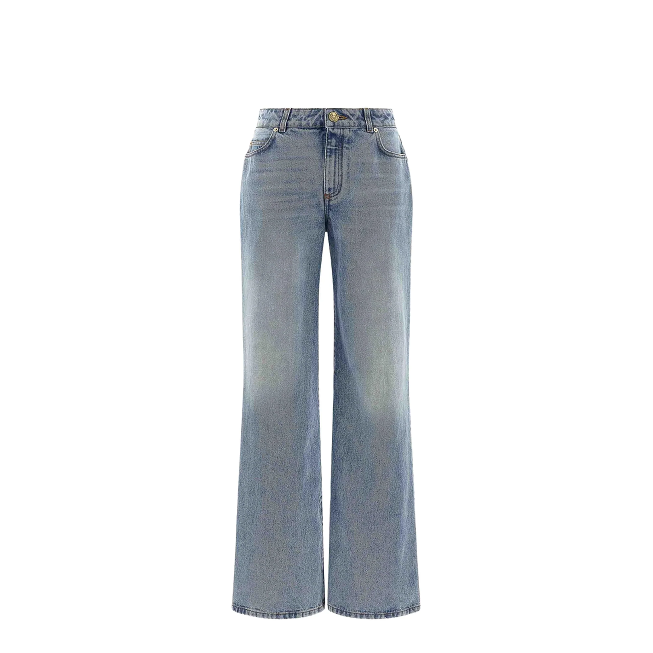 Straight-Leg Faded Denim Jeans - Image 5