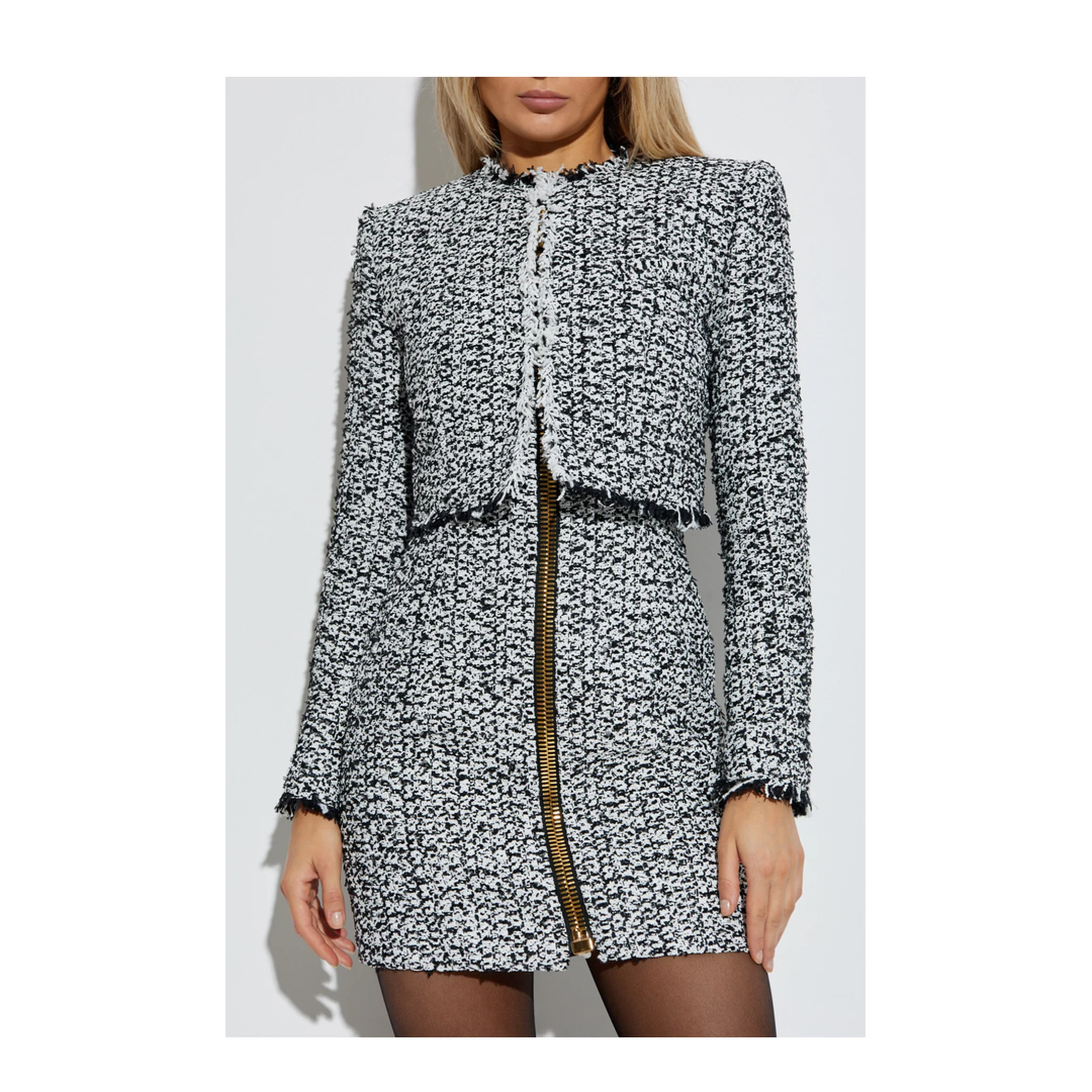 Veste Courte Tweed Jacket - Image 3