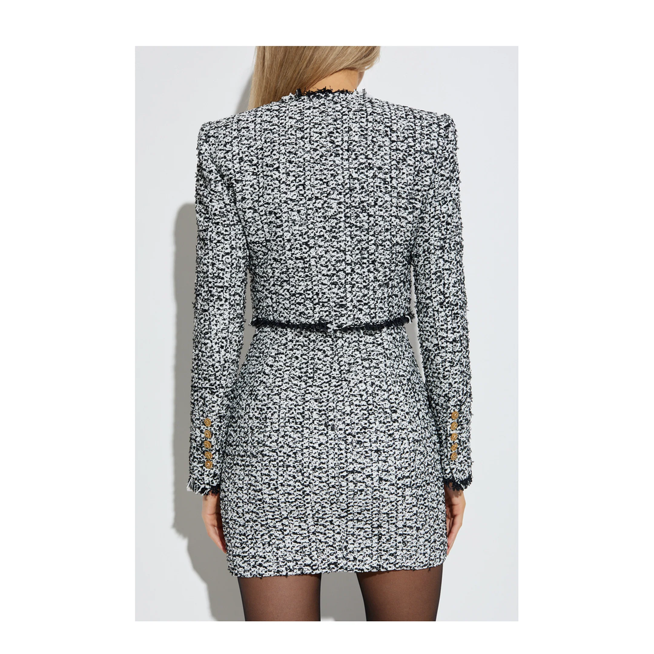 Veste Courte Tweed Jacket - Image 4