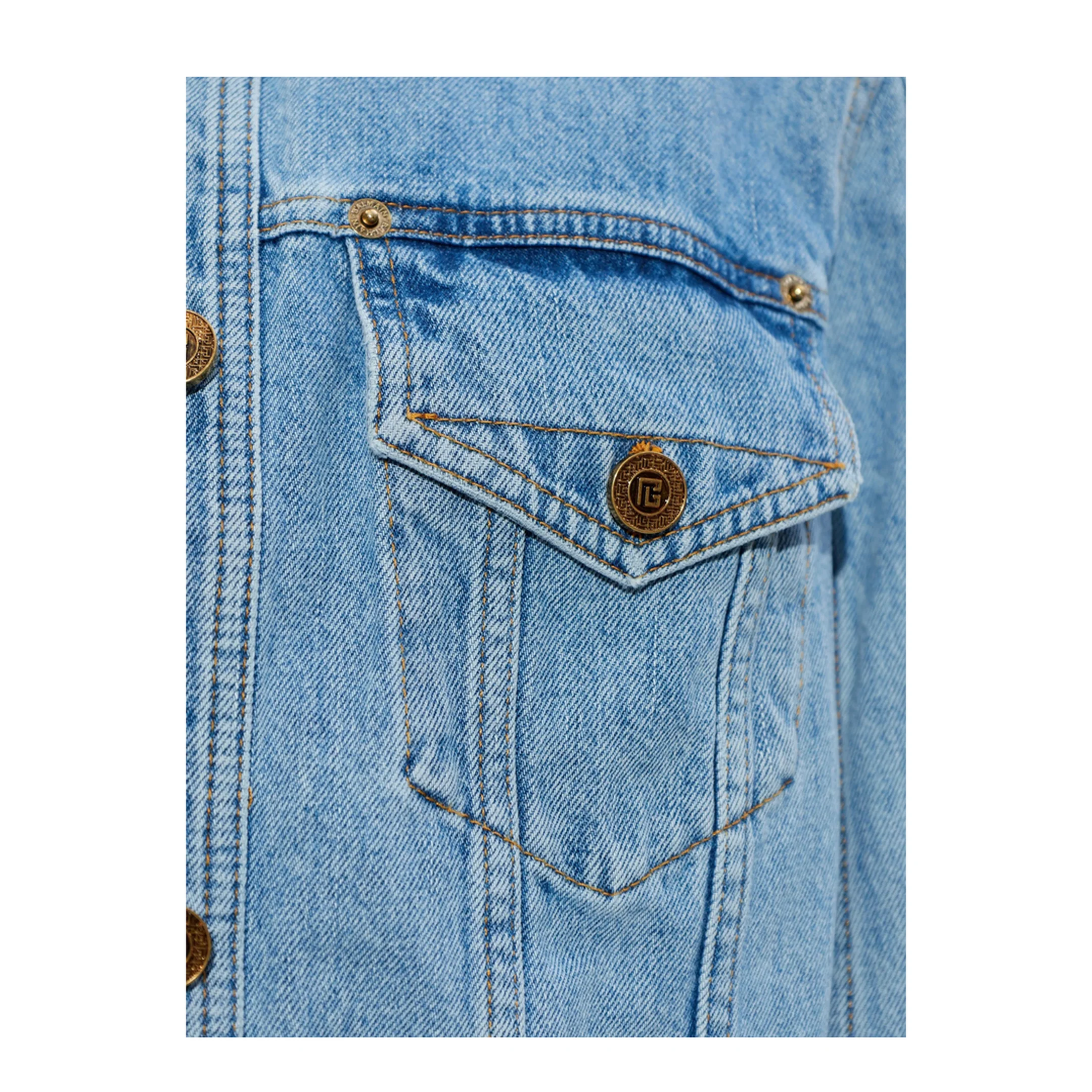 Women's Denim Jacket Light Blue - Image 5