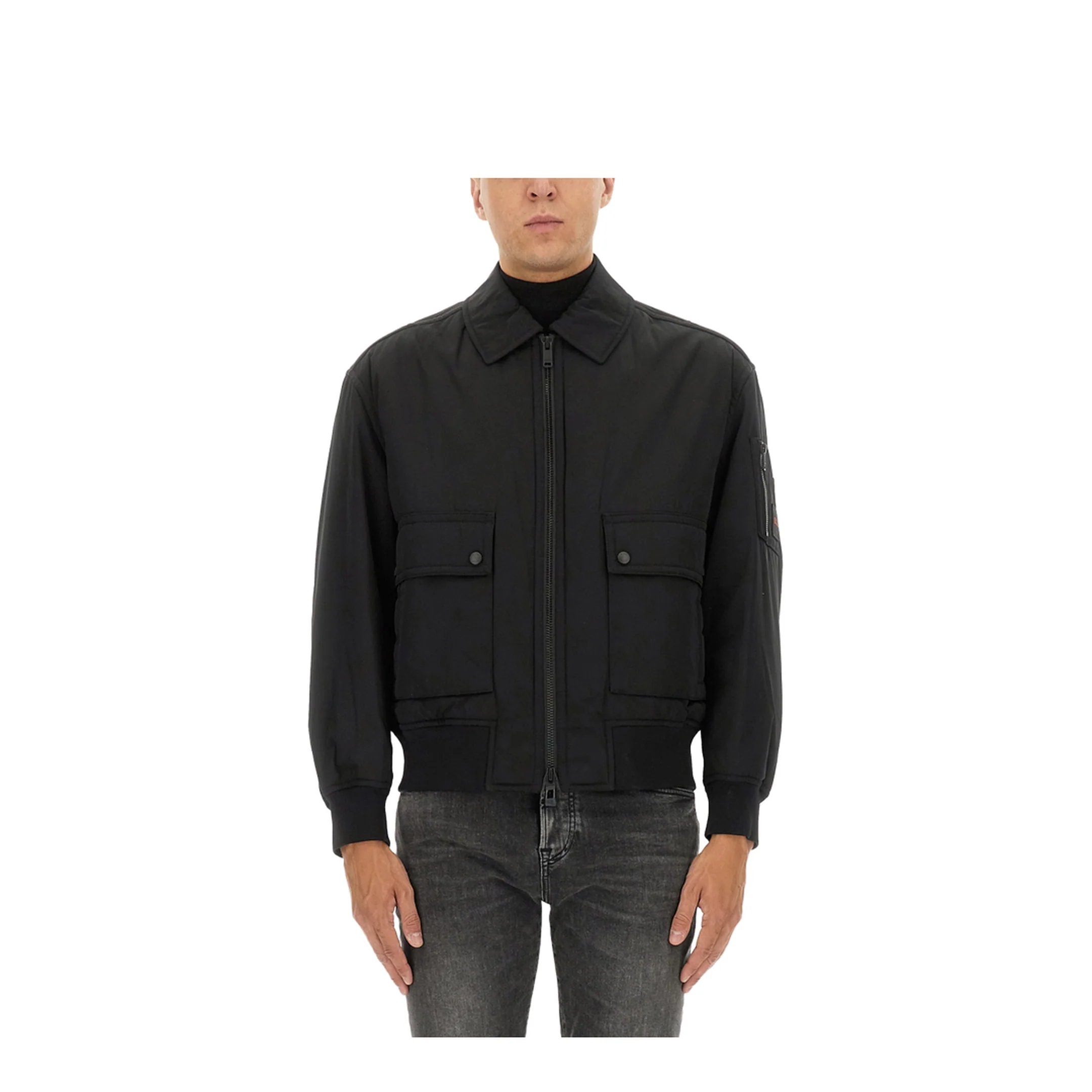 Bomber Jacket with Removable L