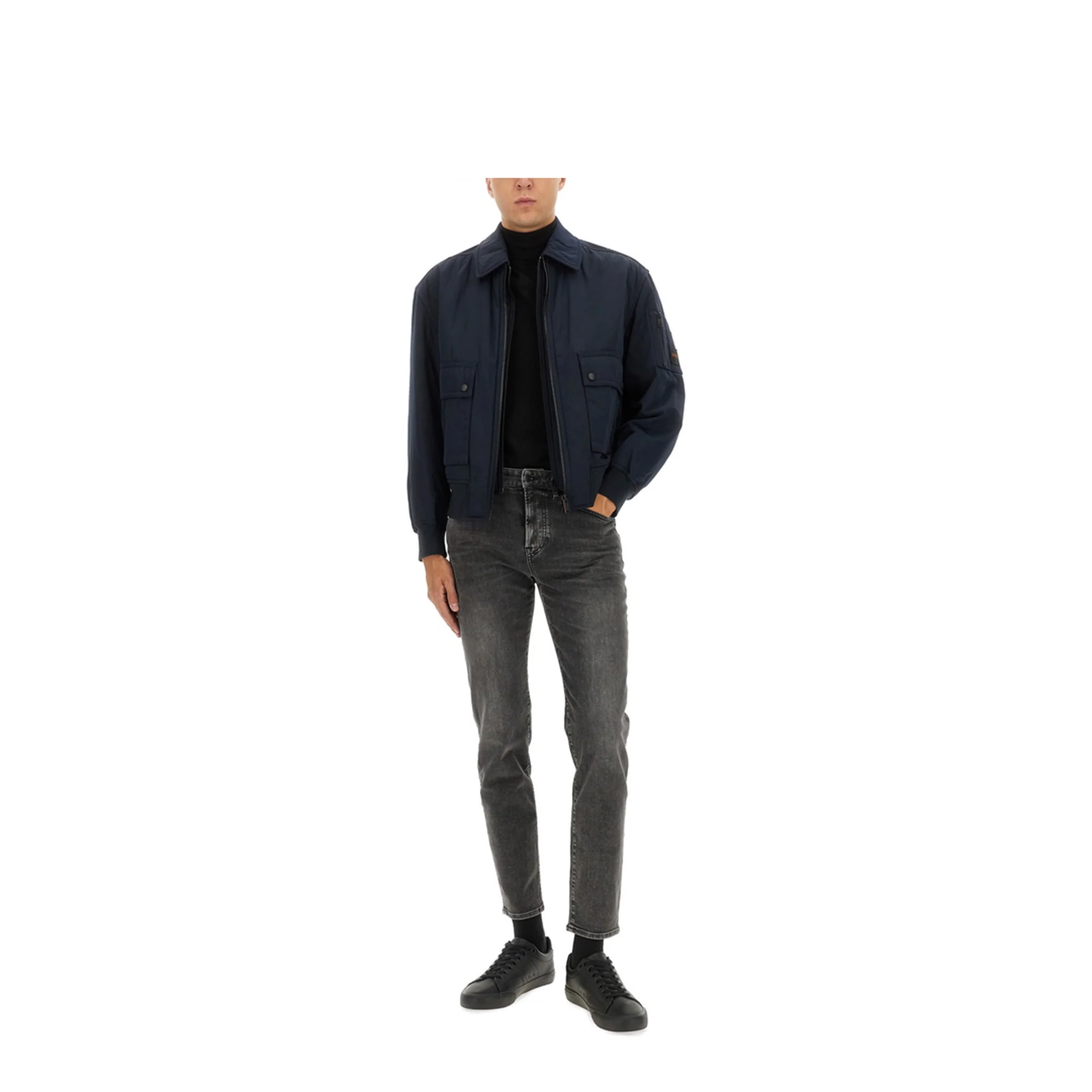 Bomber Jacket with Removable Lining - Image 2