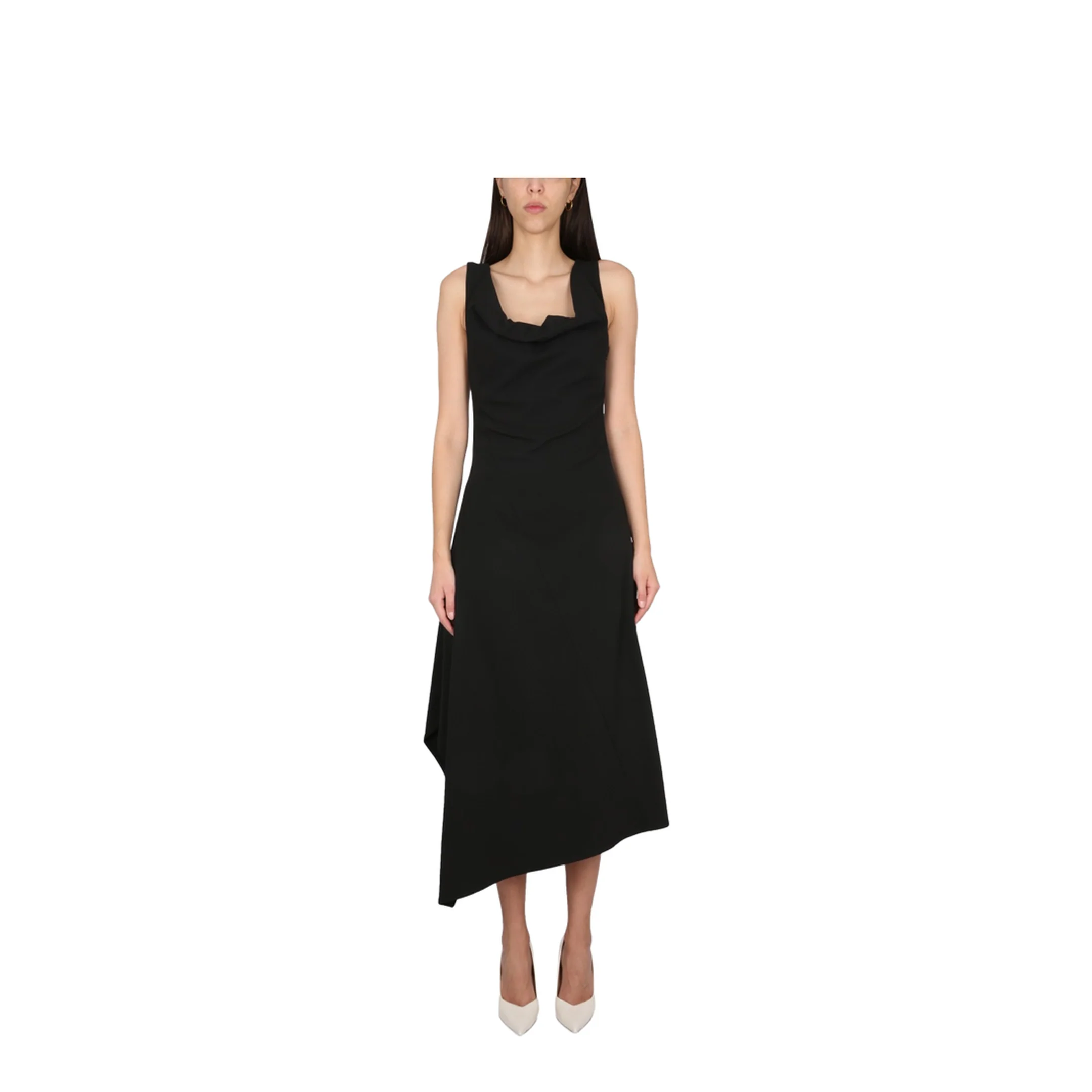 Asymmetrical Midi Dress