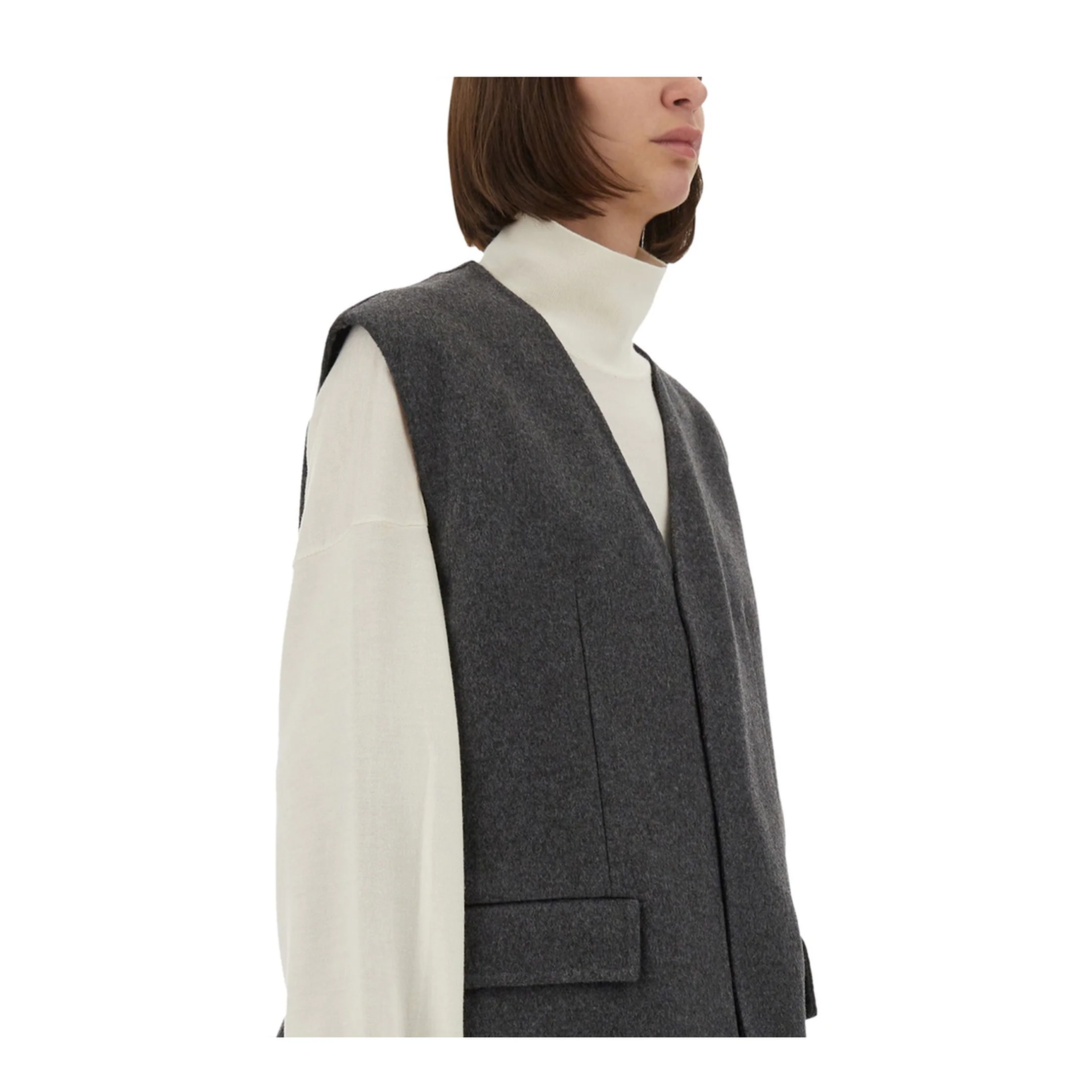 Double Face Wool Vest - Image 4