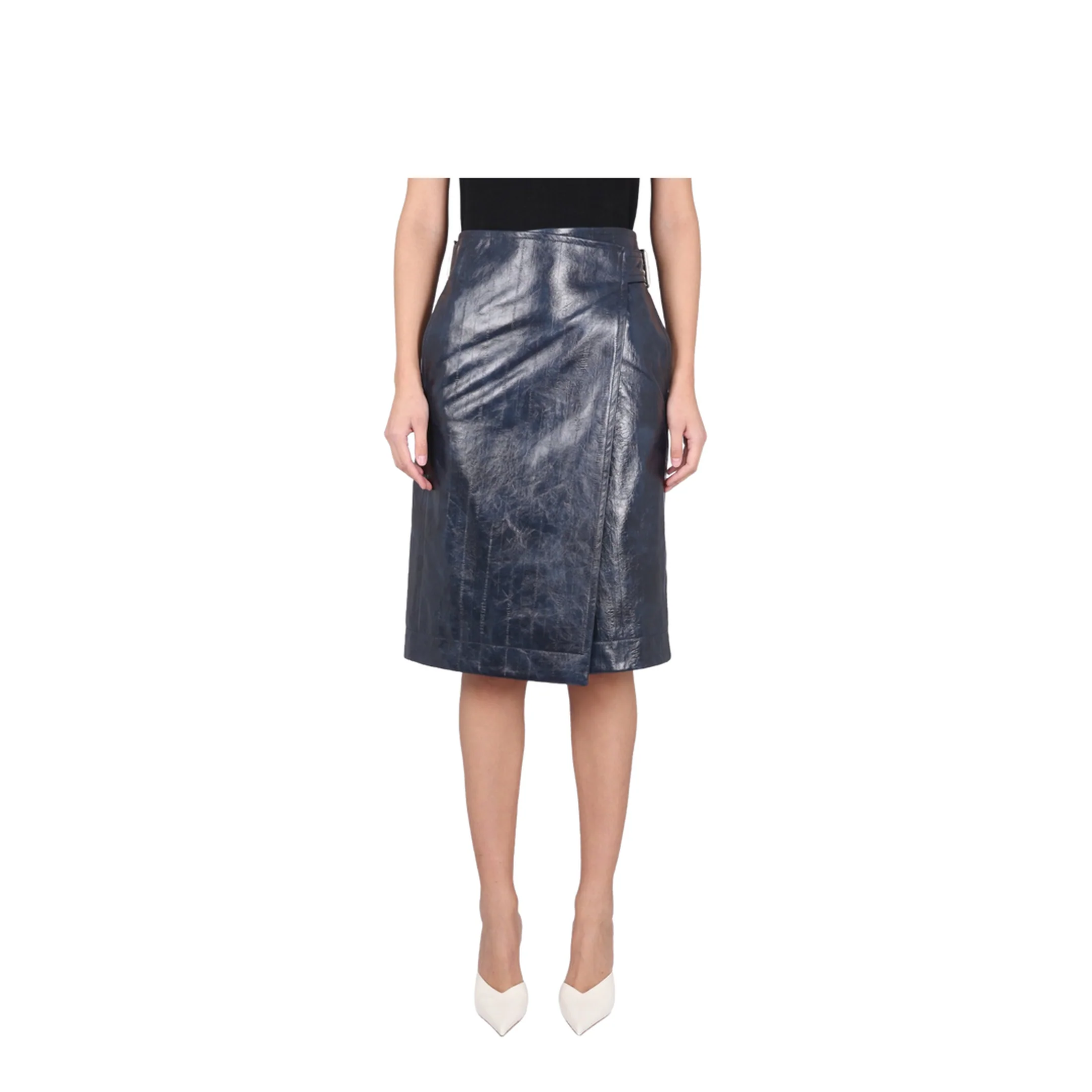 Leather Midi Skirt