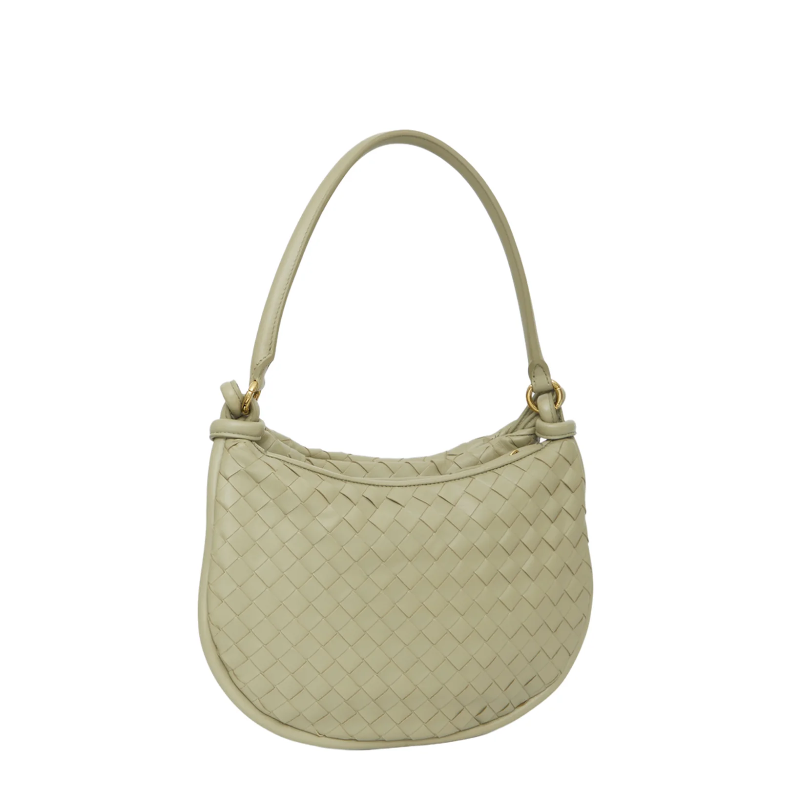 Gemeli Medium Leather Shoulder Bags - Green - Image 2