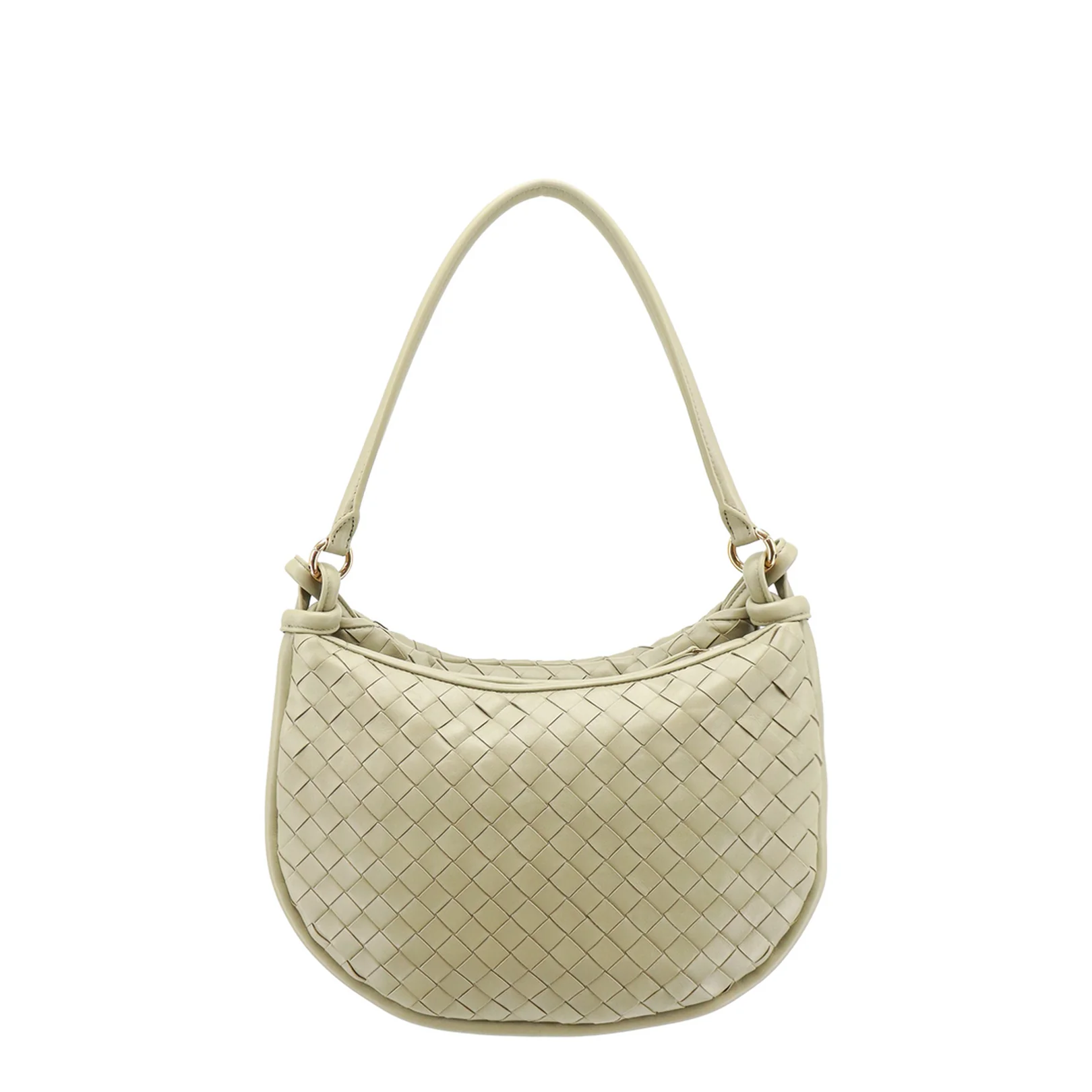 Gemeli Medium Leather Shoulder Bags - Green - Image 5