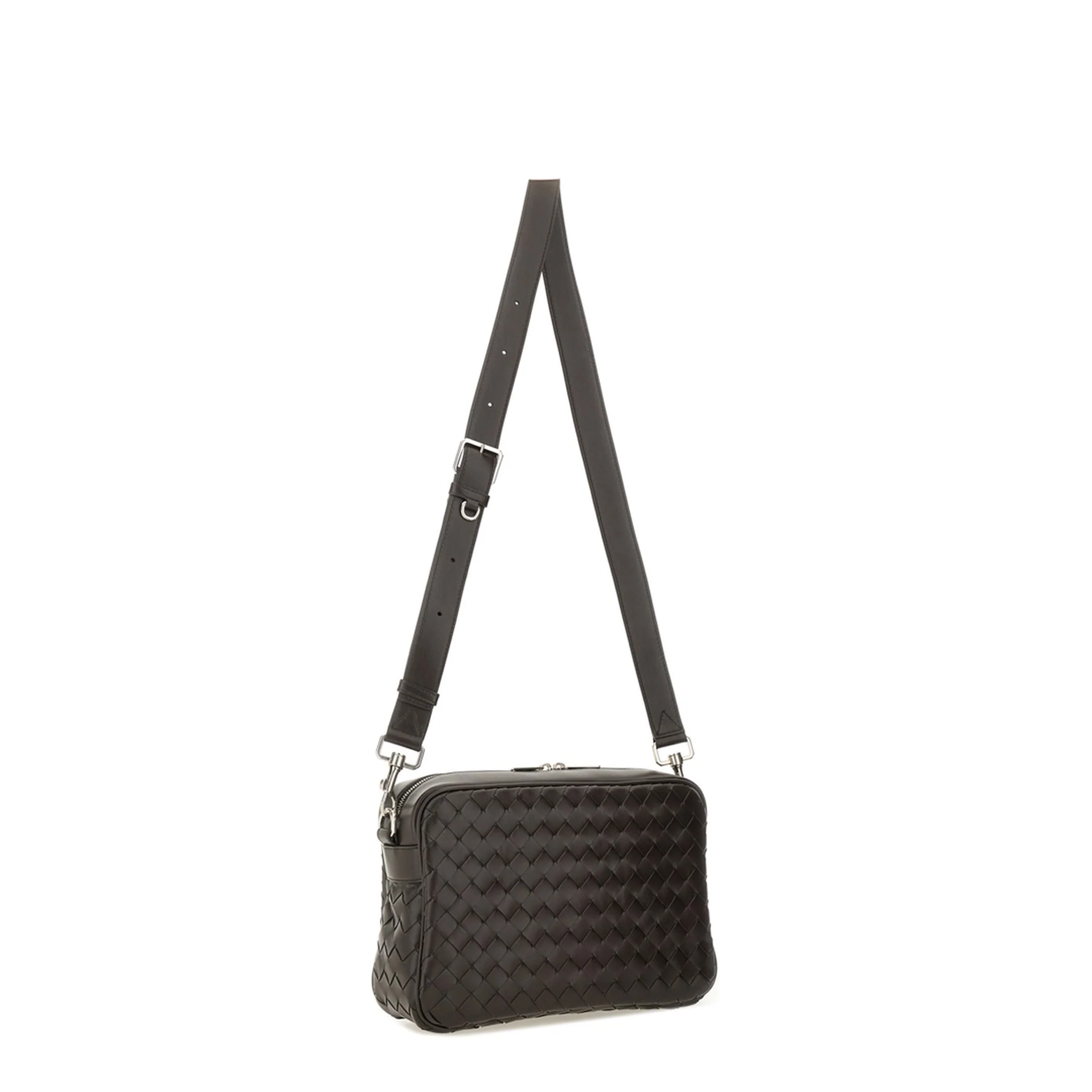 Intrecciato Leather Shoulder Bags - Brown - Image 2