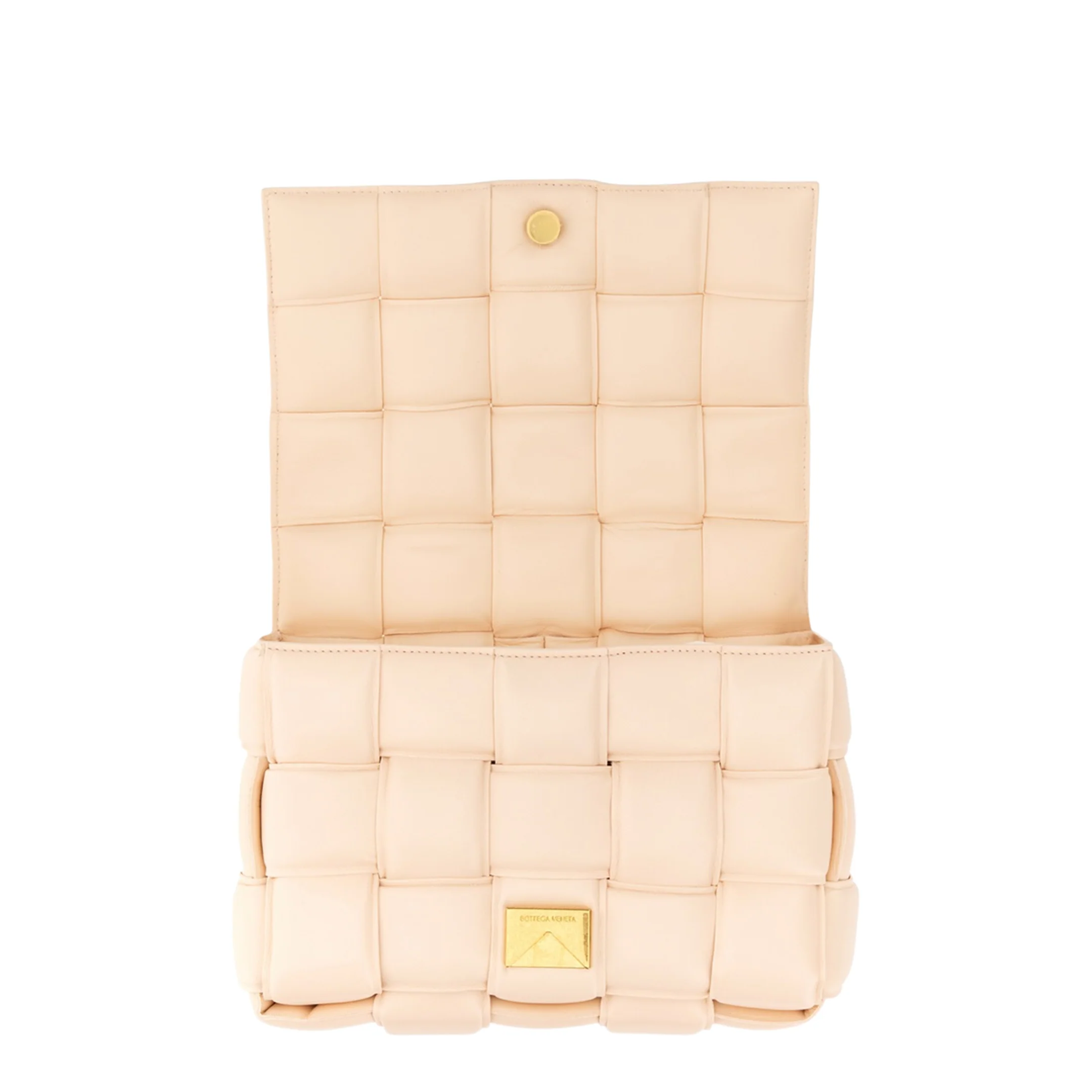 Padded Cassette Crossbody Bag In Blush Melon - Image 4