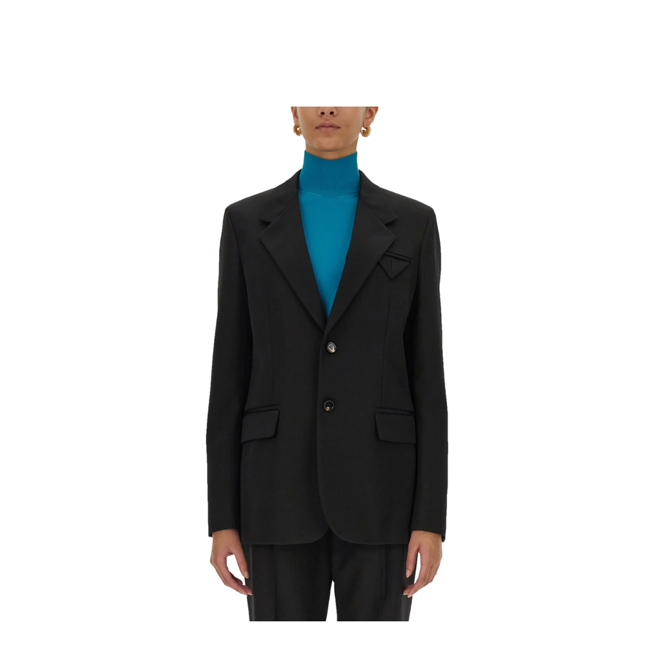 Single-Breasted Wool Jacket