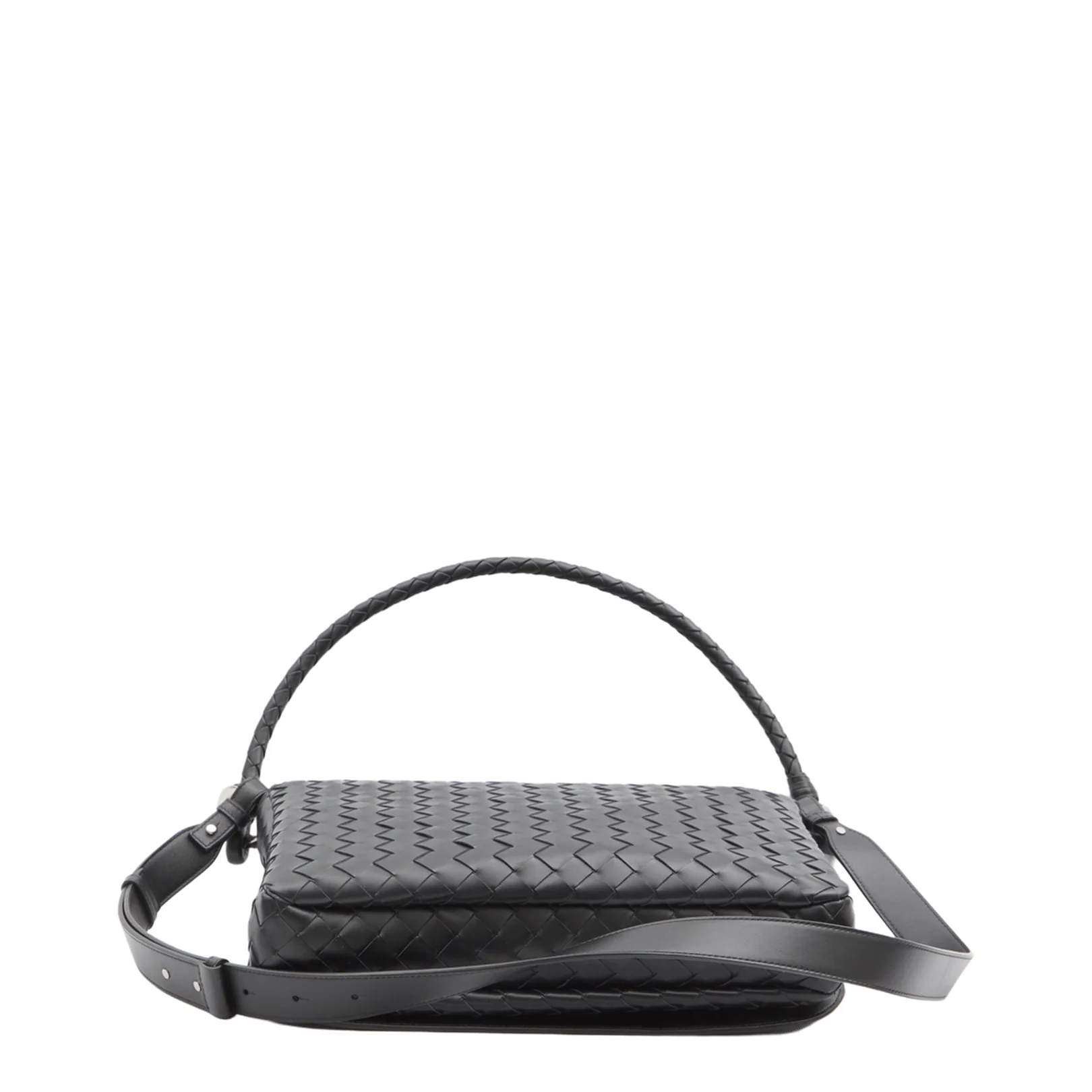 Swing Medium Leather Shoulder Bags - Black - Image 3