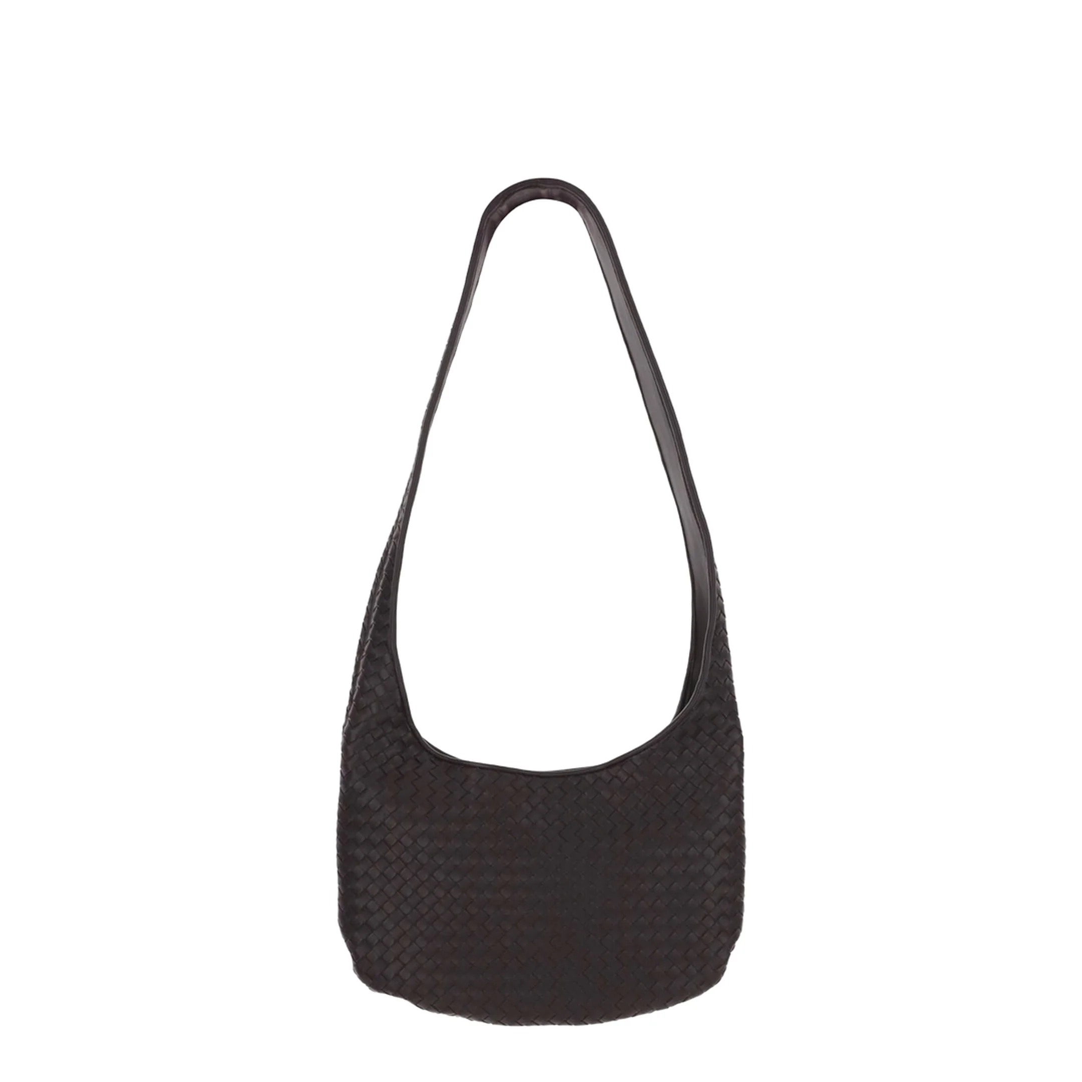 Veneto Medium Lambskin Shoulder Bags - Brown - Image 2