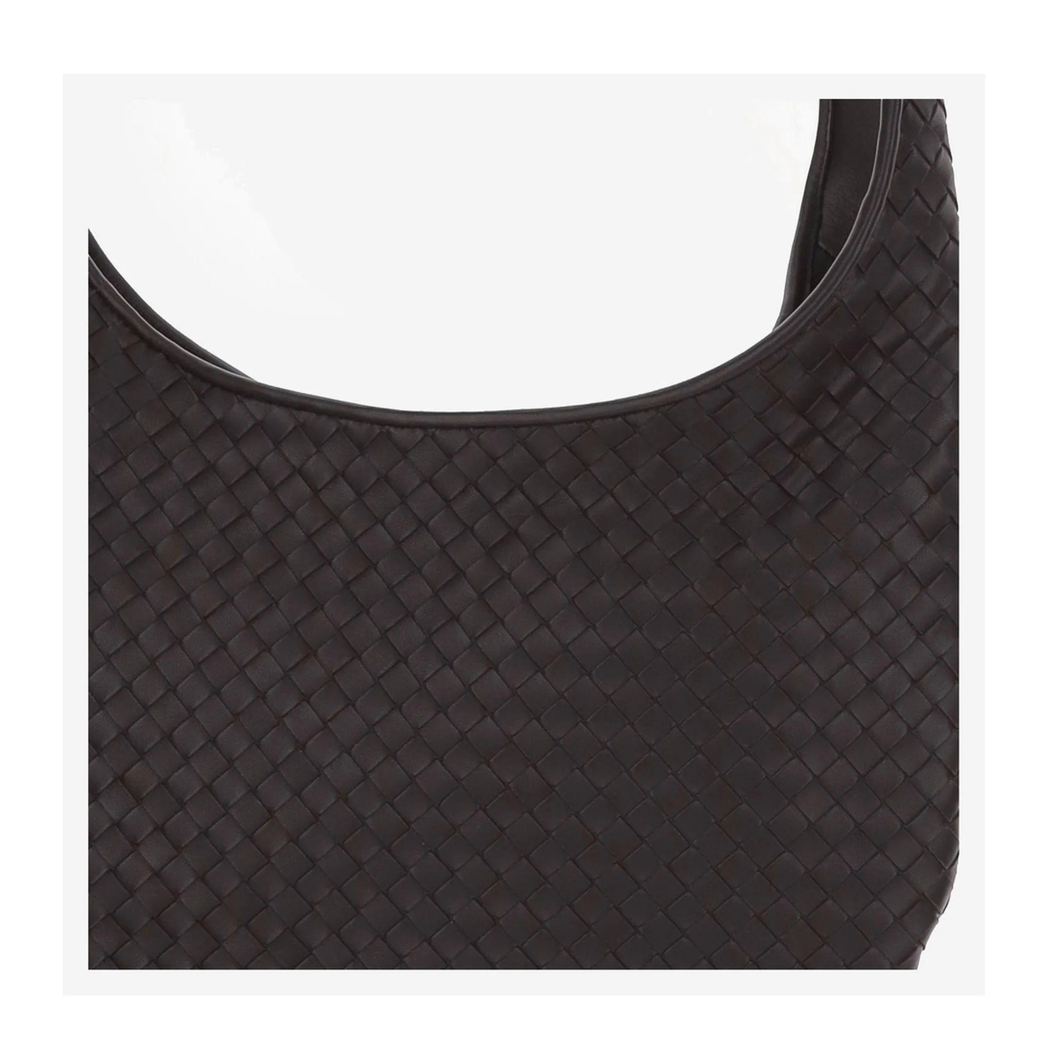 Veneto Medium Lambskin Shoulder Bags - Brown - Image 3