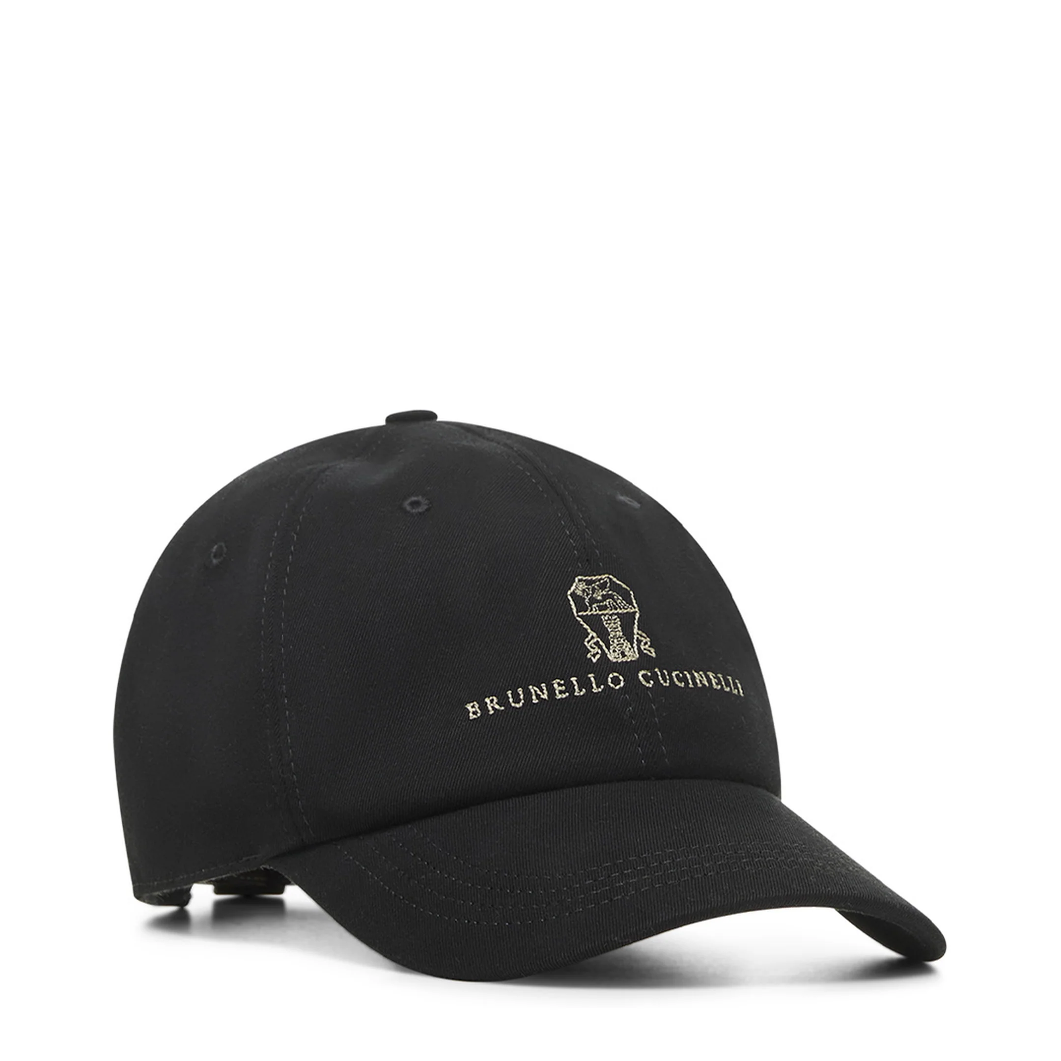 Embroidered Logo Baseball Cap Black - Image 2