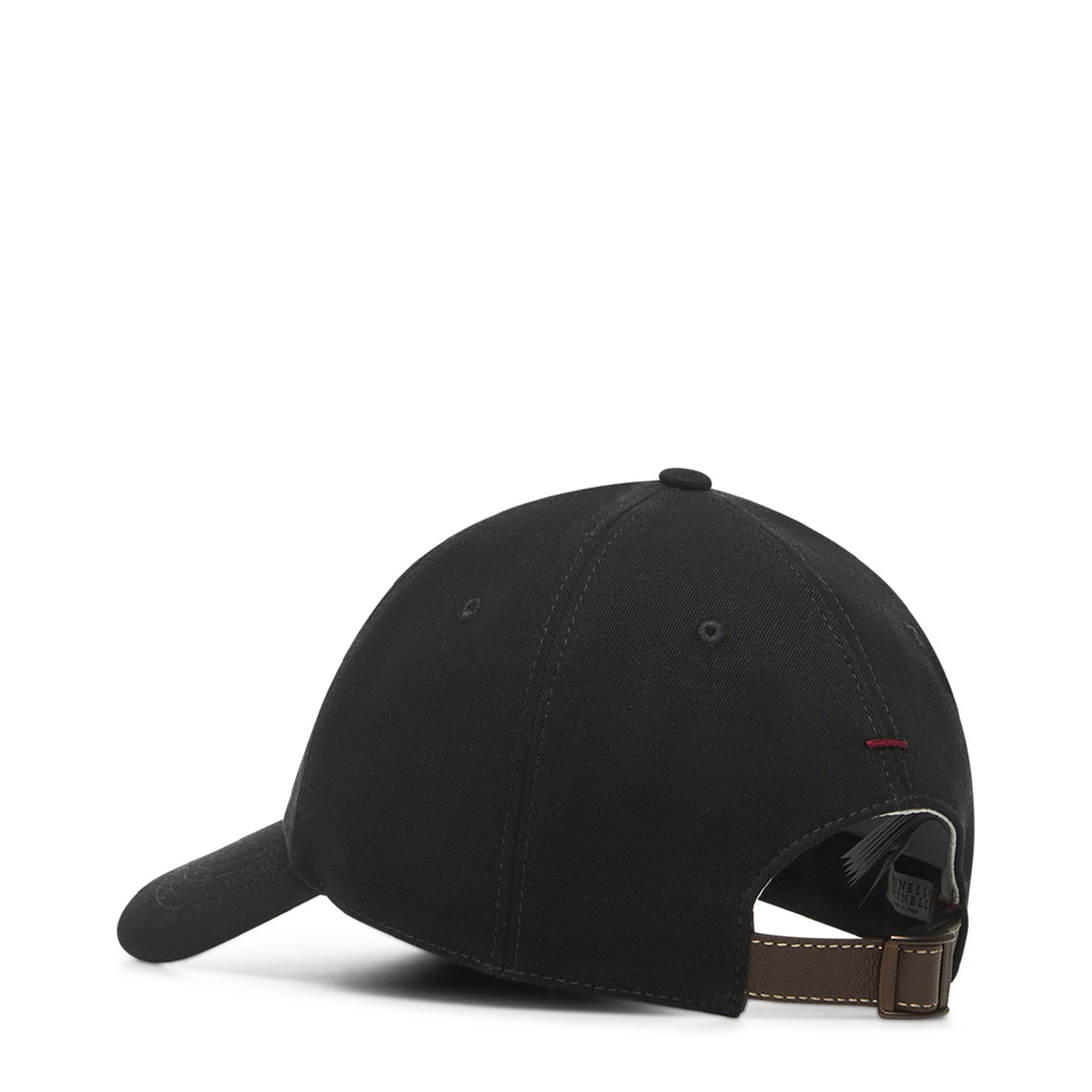 Embroidered Logo Baseball Cap Black - Image 3